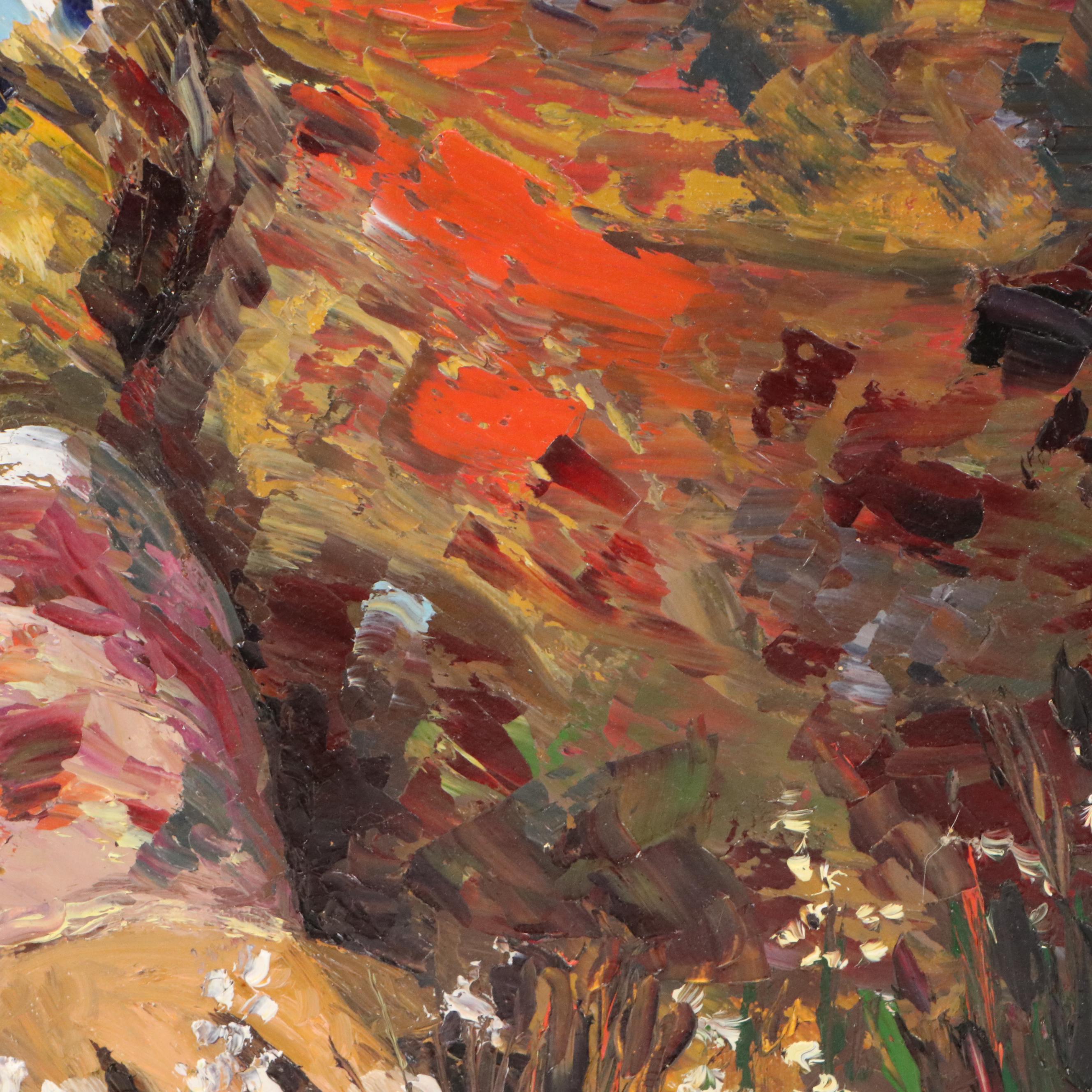 F. Arenas Oil Paintings "Many Loves You Will Find" and "Snow Flowers"