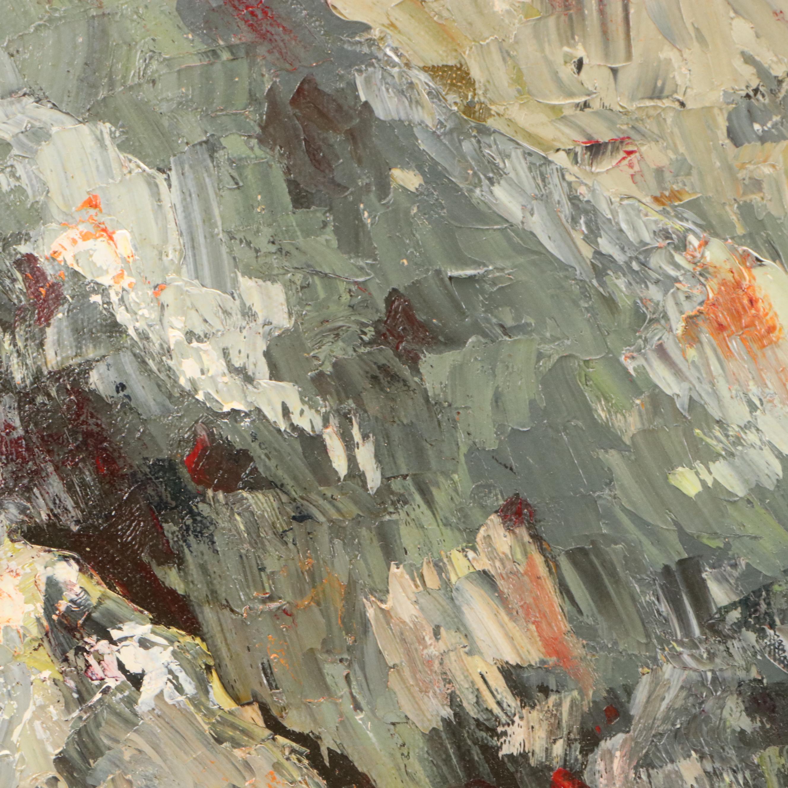 F. Arenas Oil Paintings "Many Loves You Will Find" and "Snow Flowers"