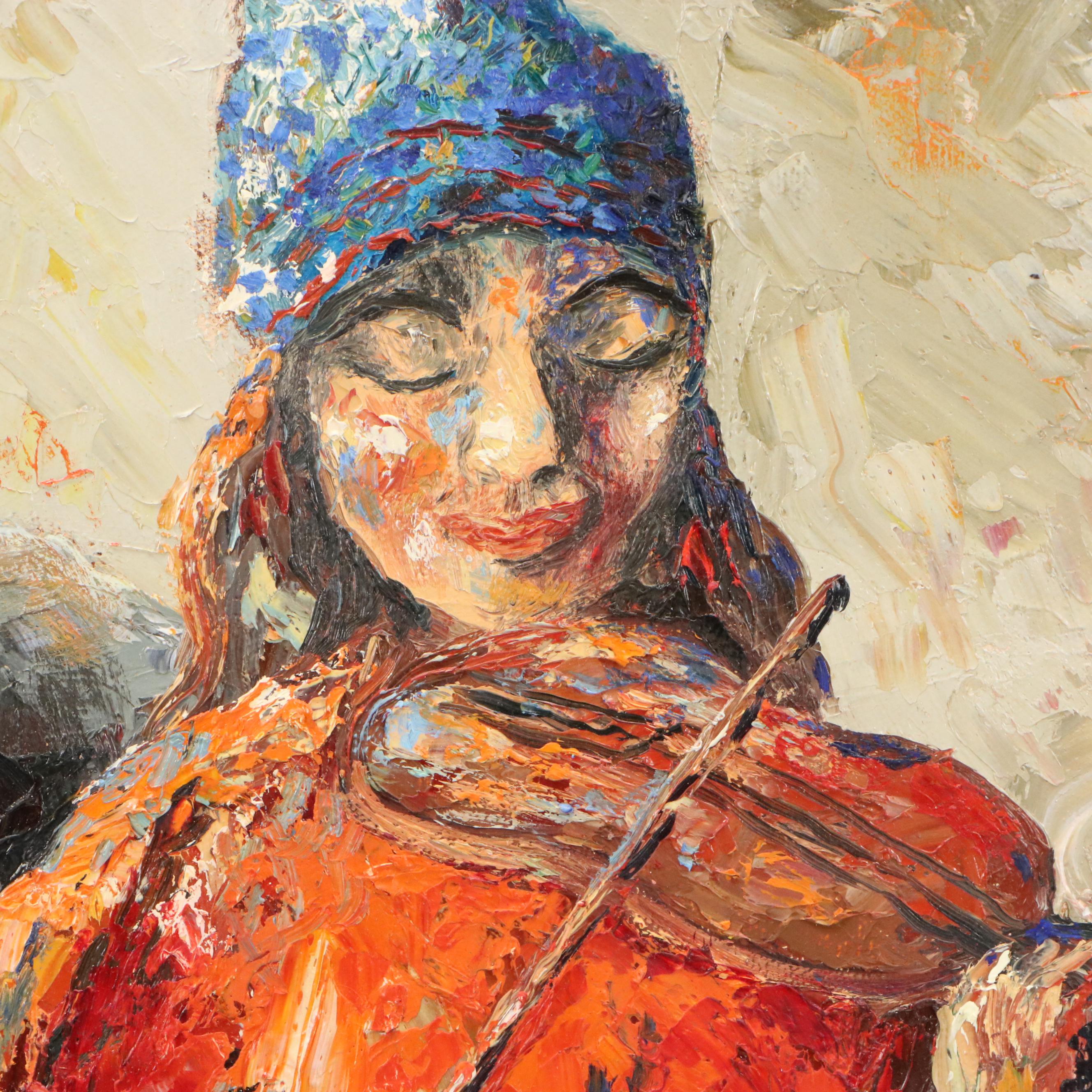 F. Arenas Oil Paintings "Many Loves You Will Find" and "Snow Flowers"