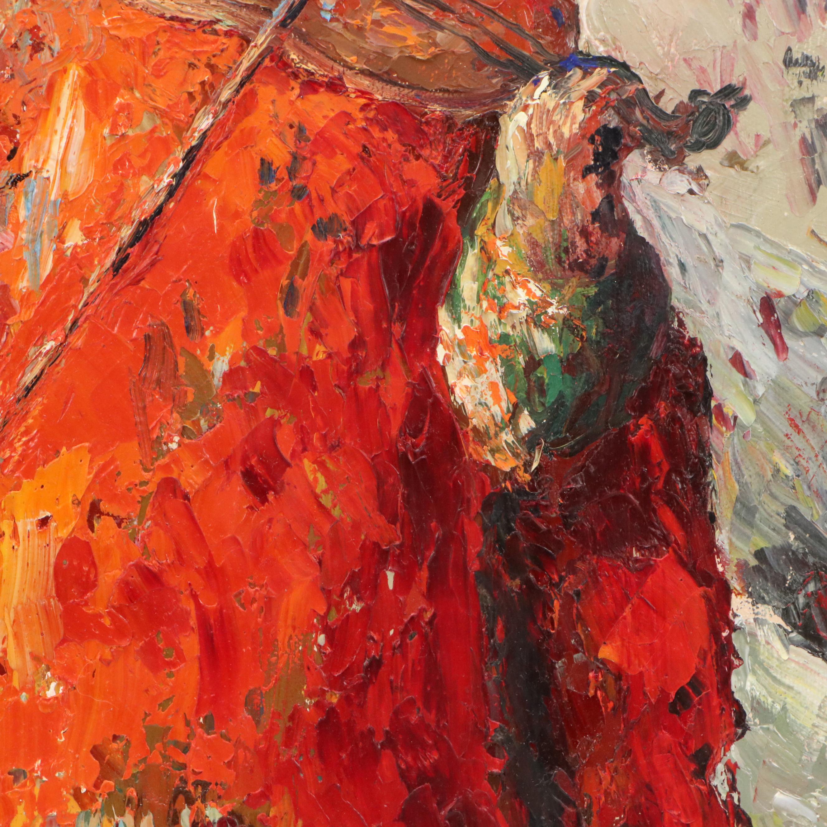 F. Arenas Oil Paintings "Many Loves You Will Find" and "Snow Flowers"