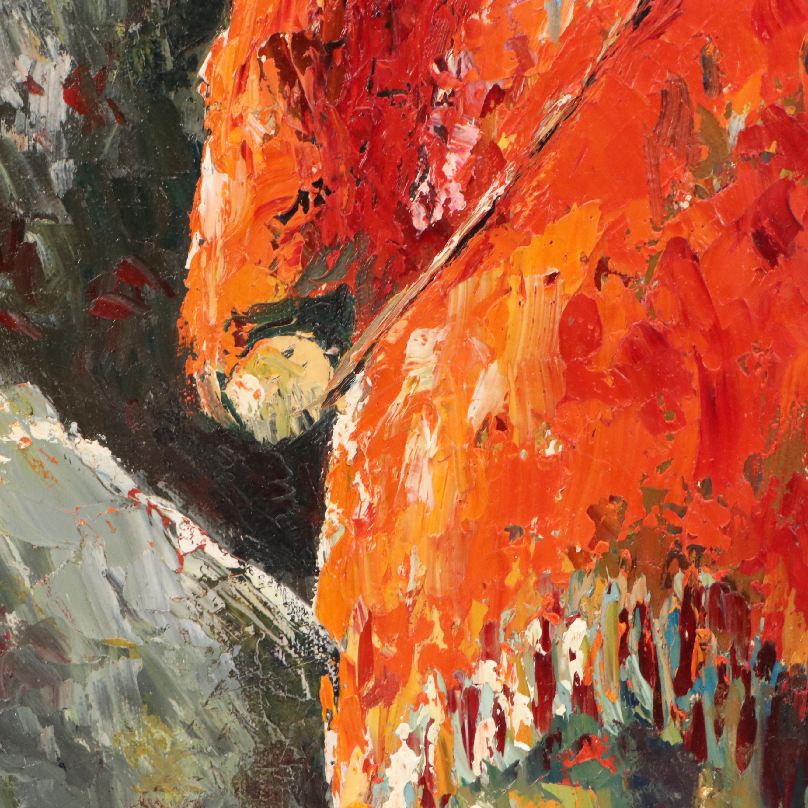 F. Arenas Oil Paintings "Many Loves You Will Find" and "Snow Flowers"