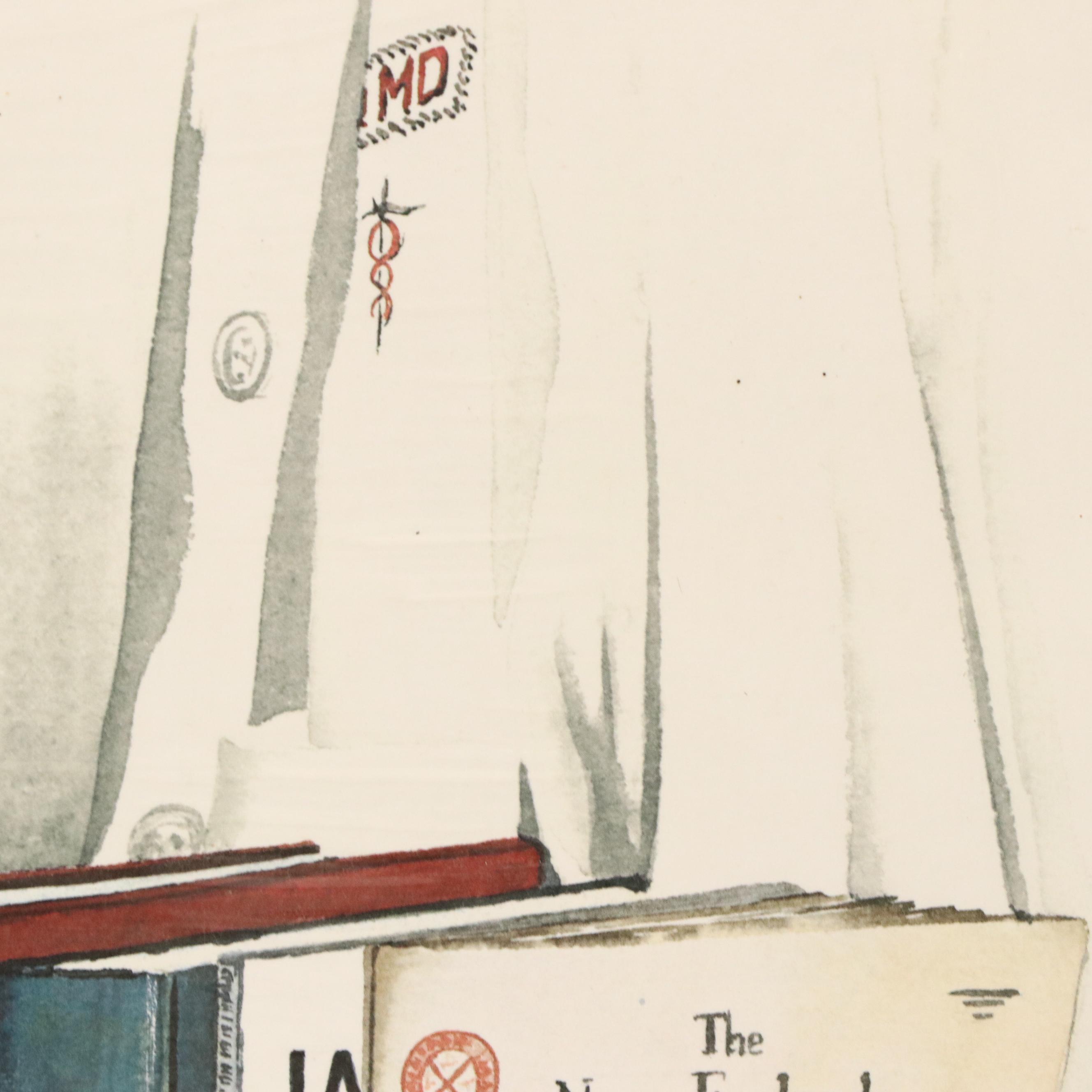 Ray Day Offset Lithograph "Commitment to Life," Circa 1984