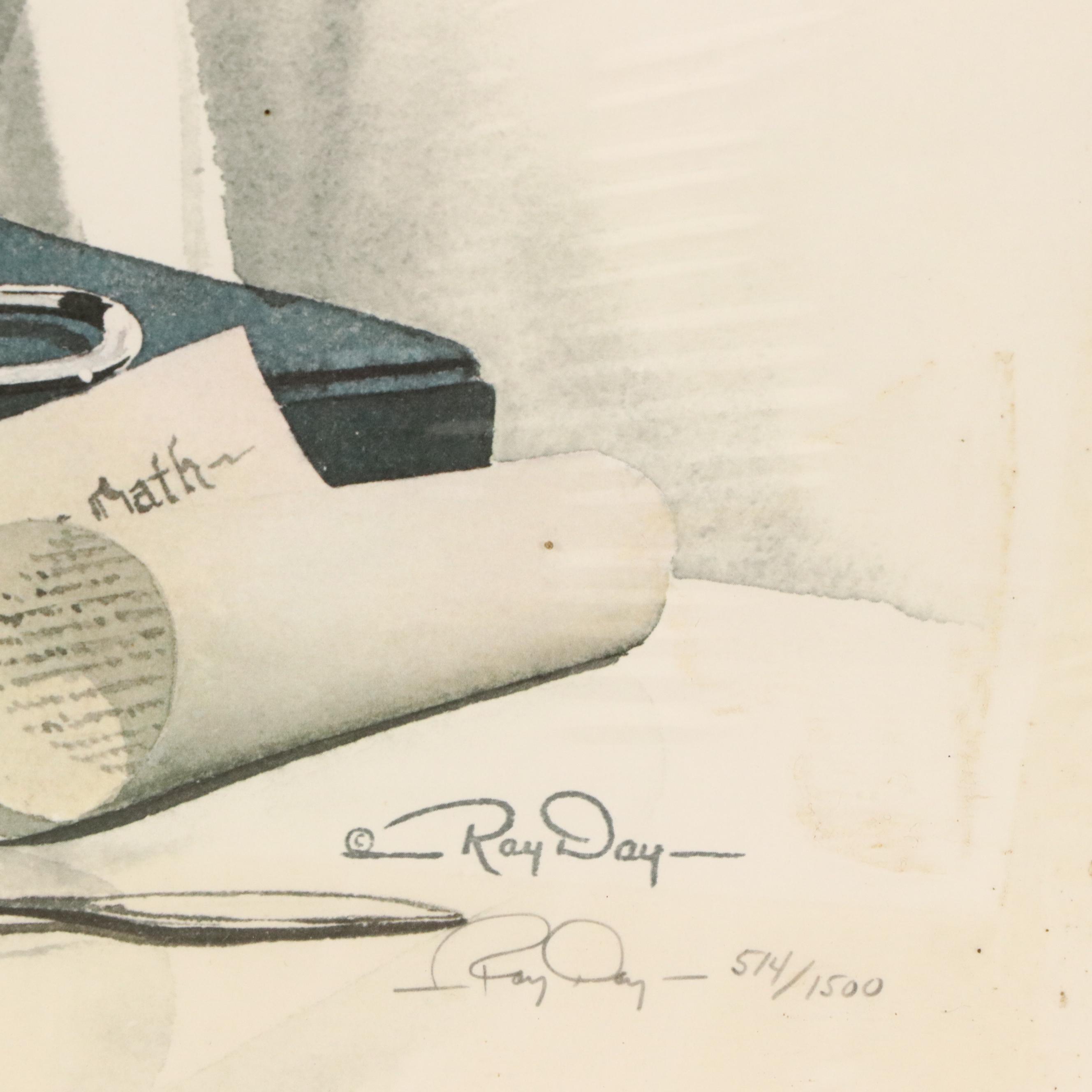 Ray Day Offset Lithograph "Commitment to Life," Circa 1984