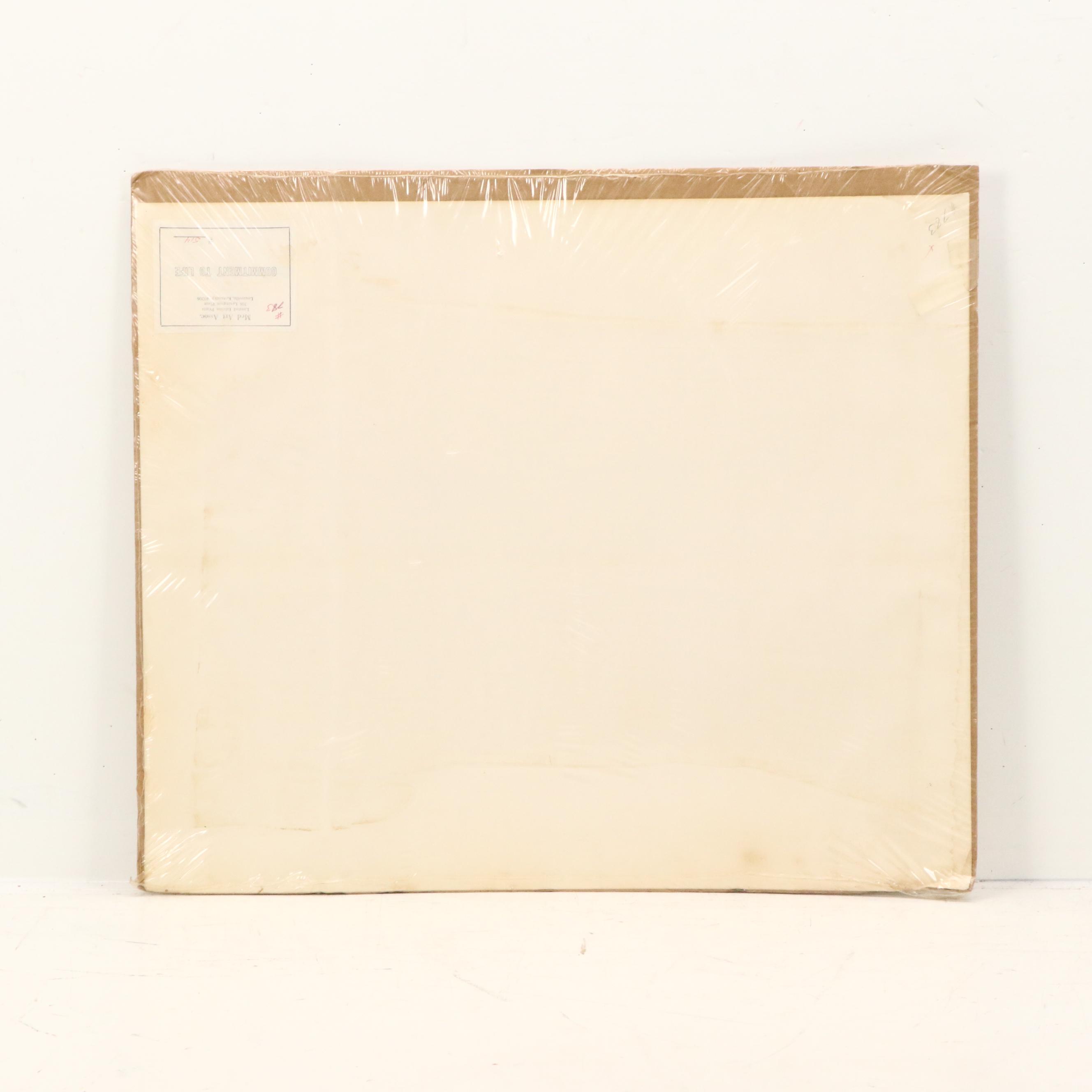 Ray Day Offset Lithograph "Commitment to Life," Circa 1984