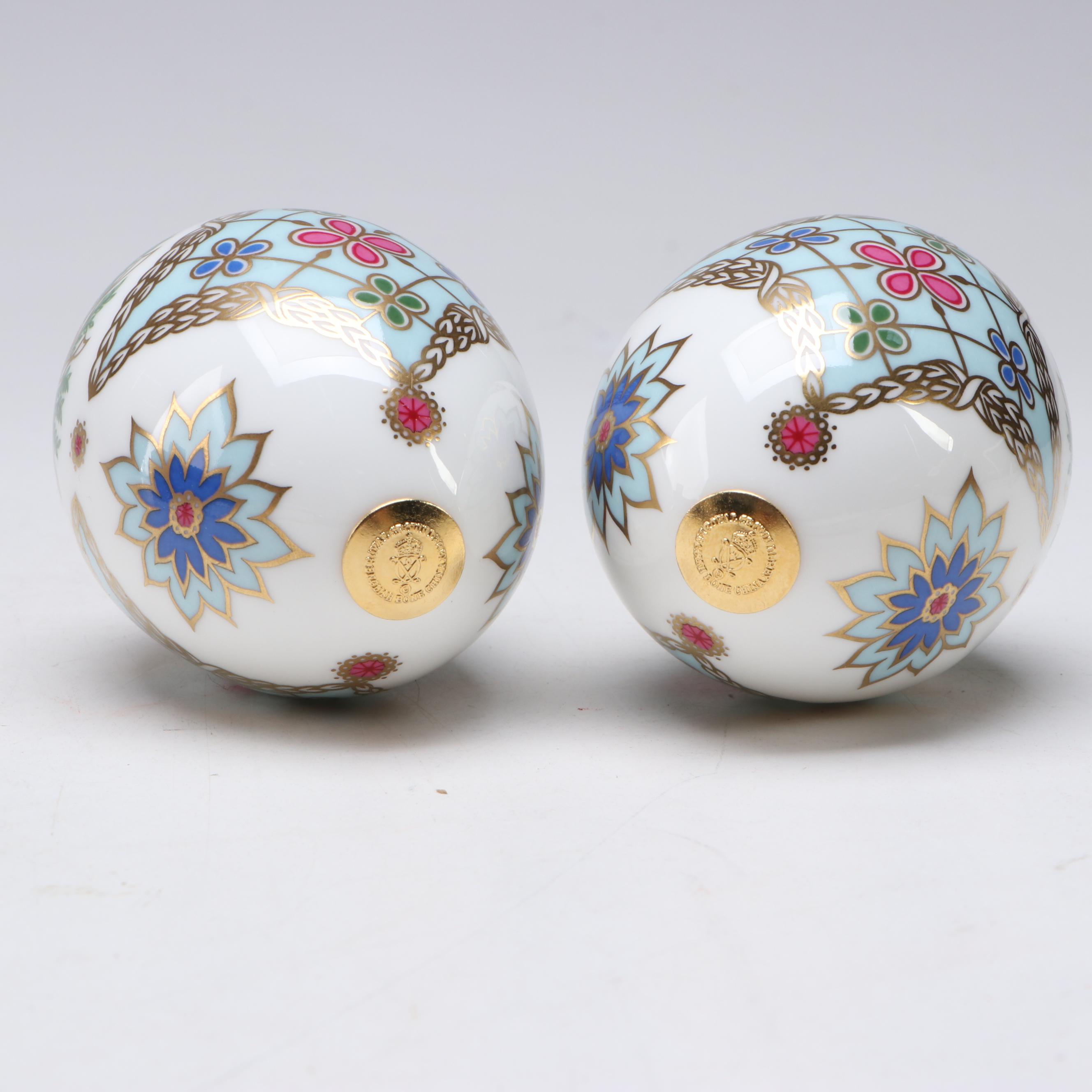 Royal Crown Derby "Eggs of The World" Bone China Egg Figurines in Boxes