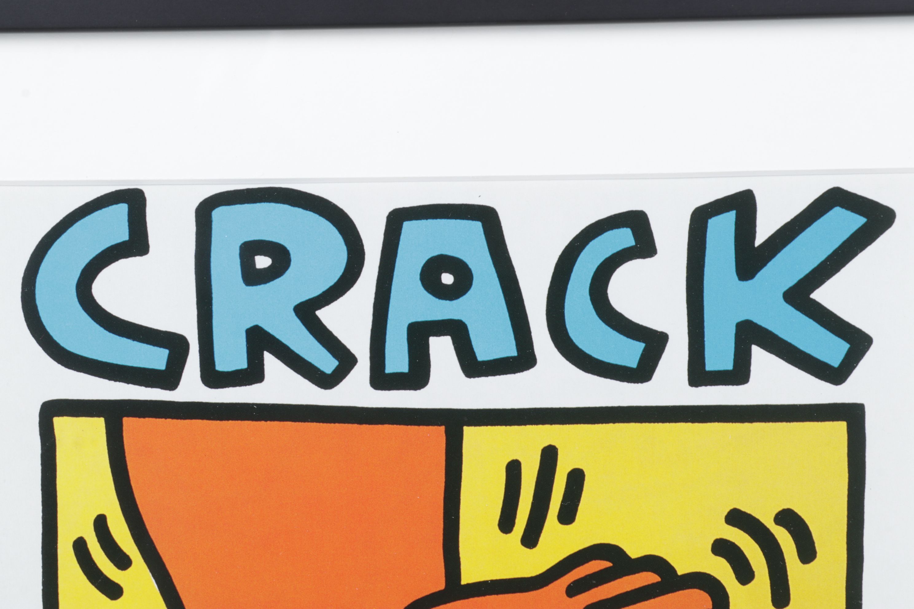 Offset Lithograph "Crack Down!" After Keith Haring, 1986
