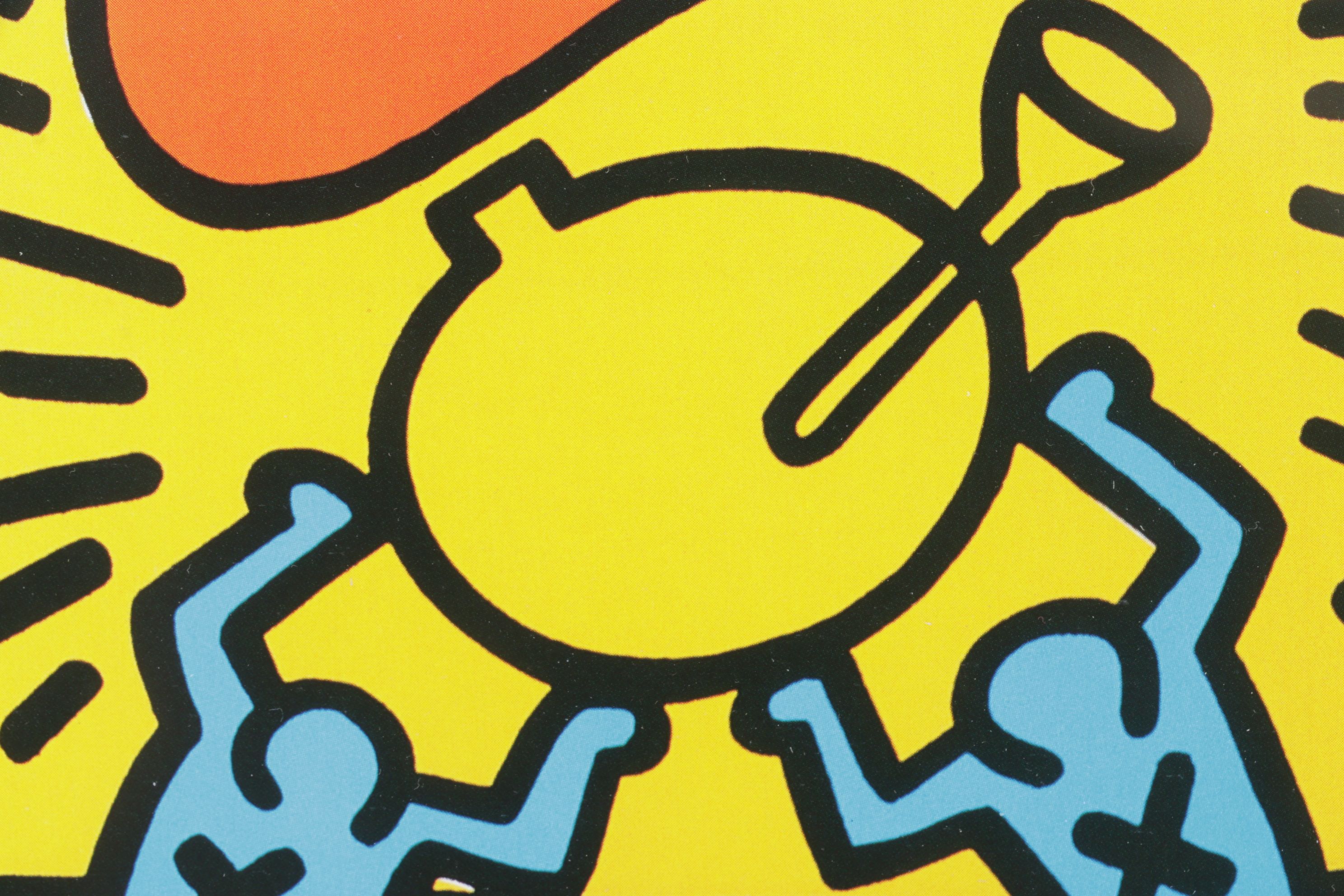 Offset Lithograph "Crack Down!" After Keith Haring, 1986