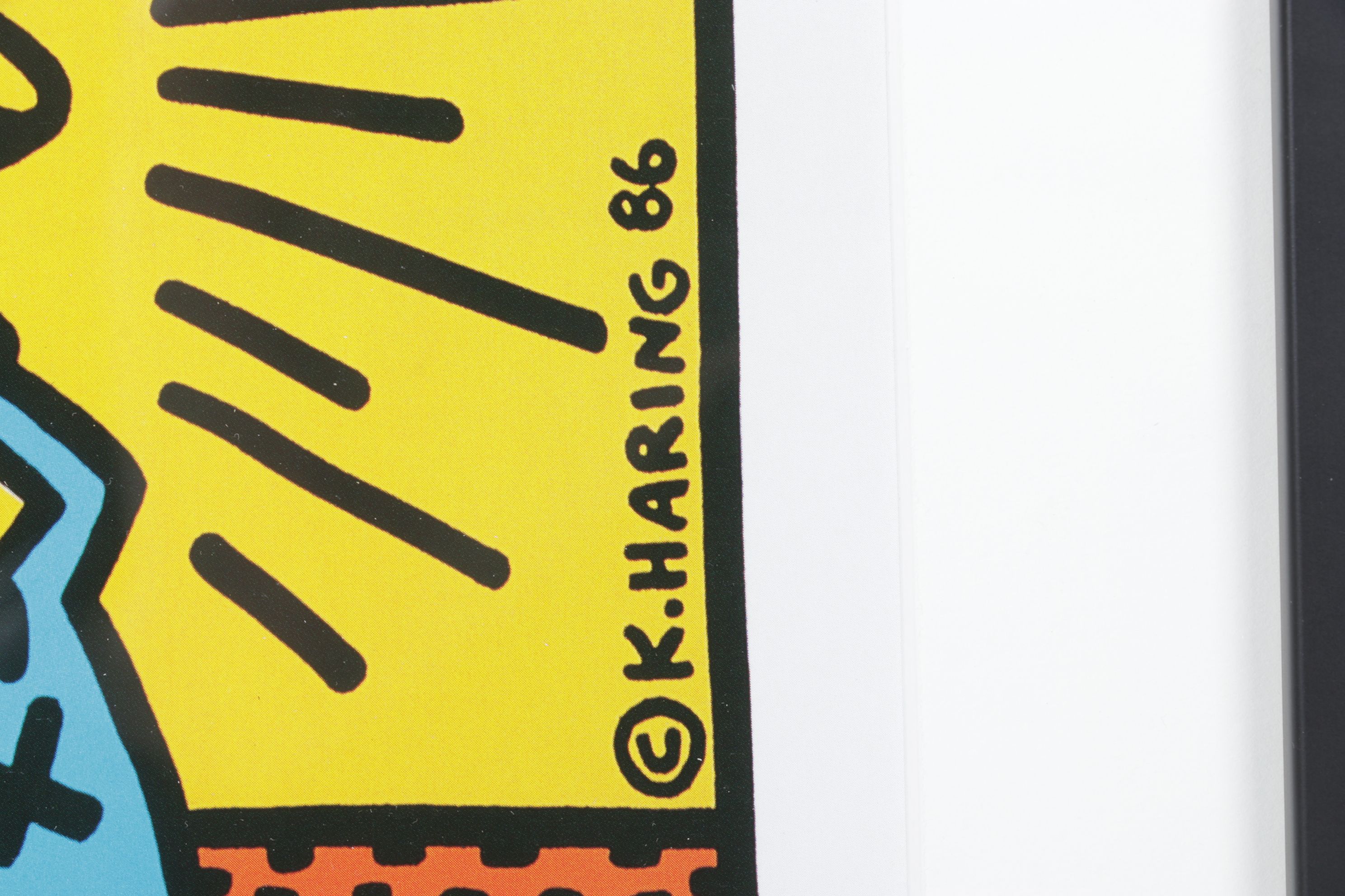 Offset Lithograph "Crack Down!" After Keith Haring, 1986