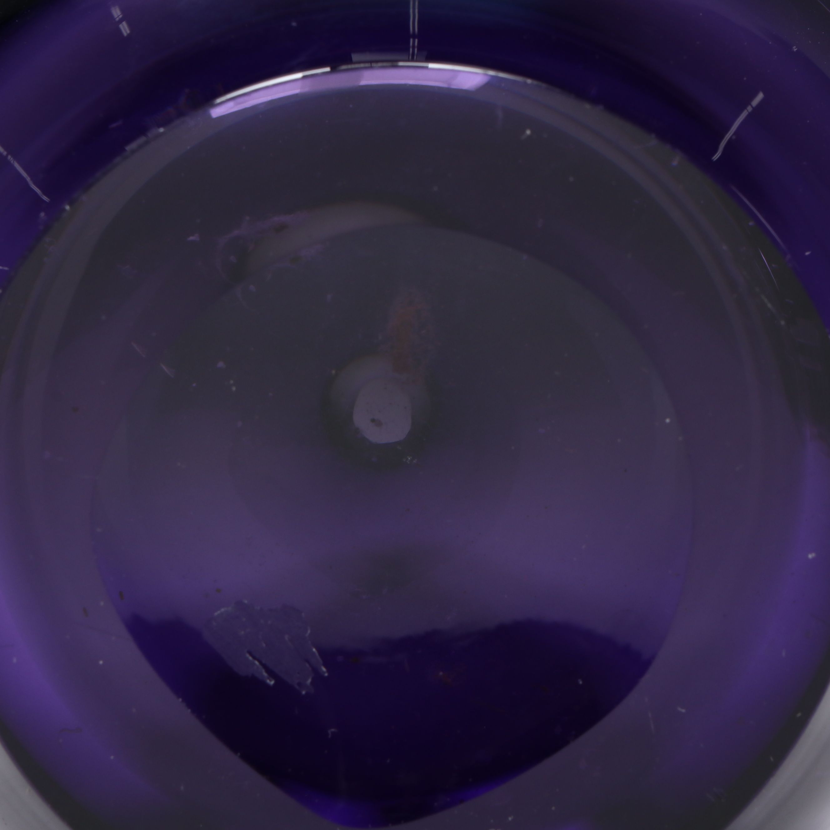 Konst Glashyttan Urshult Glass Fish with Other Purple Blown Glass Vase