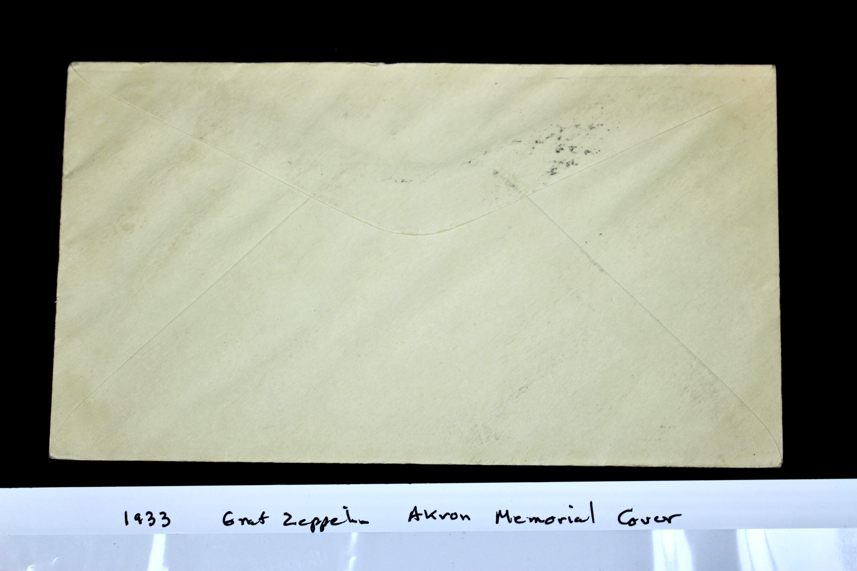 1933 Graf Zeppelin U.S.S. Akron Memorial Postal Cover