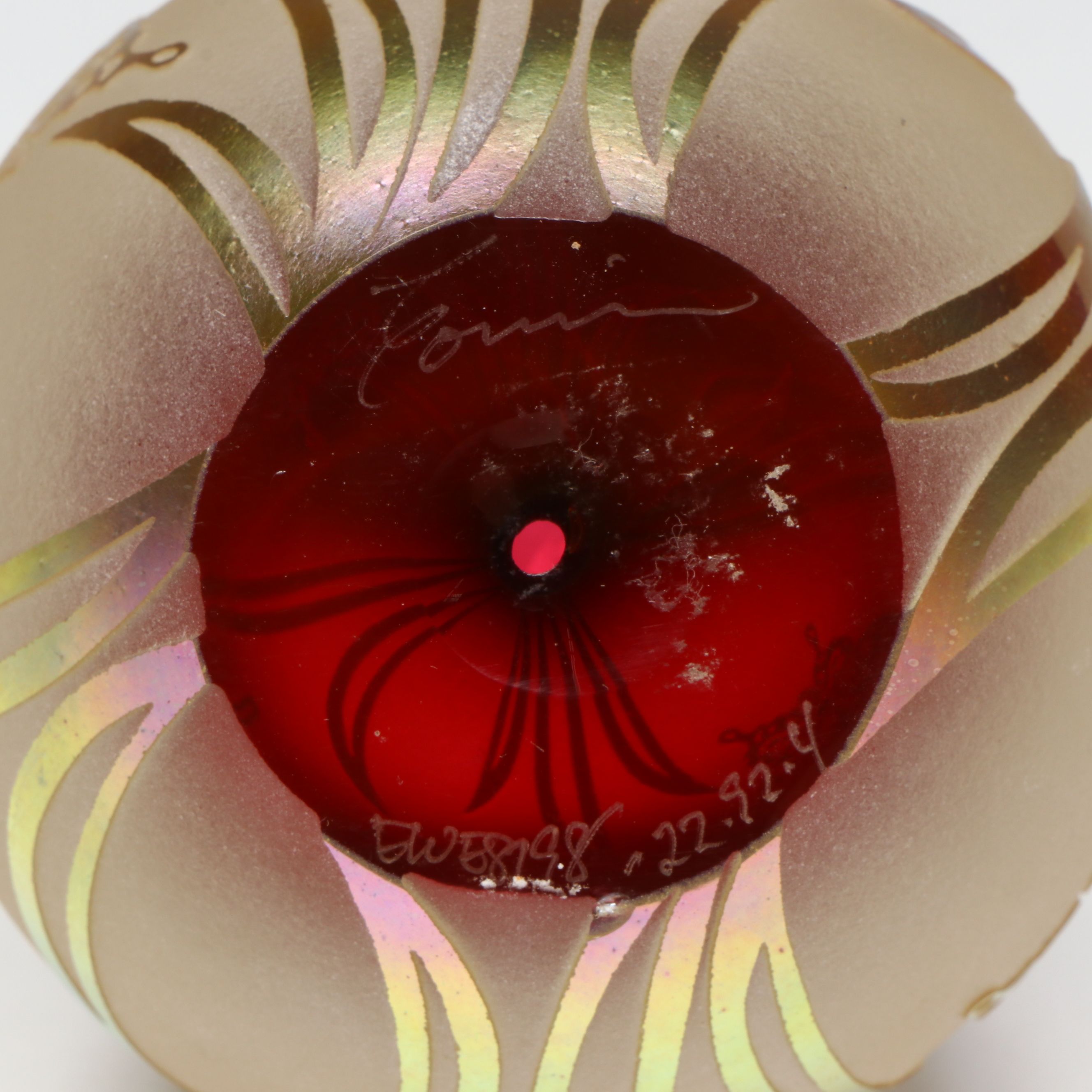 Steven Correia Blown Frosted Glass Cameo Paperweights