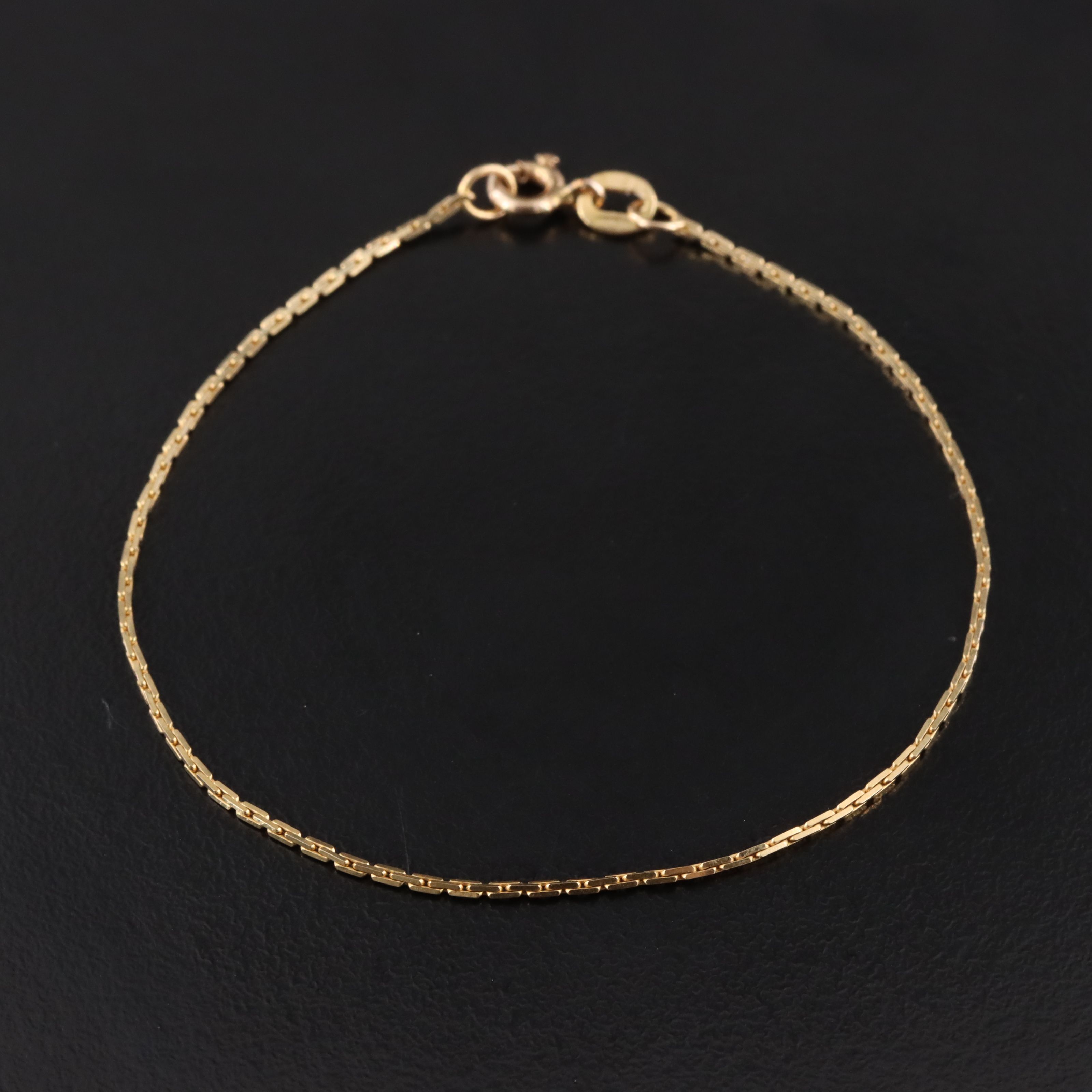 Italian 14K Cable Chain Bracelet