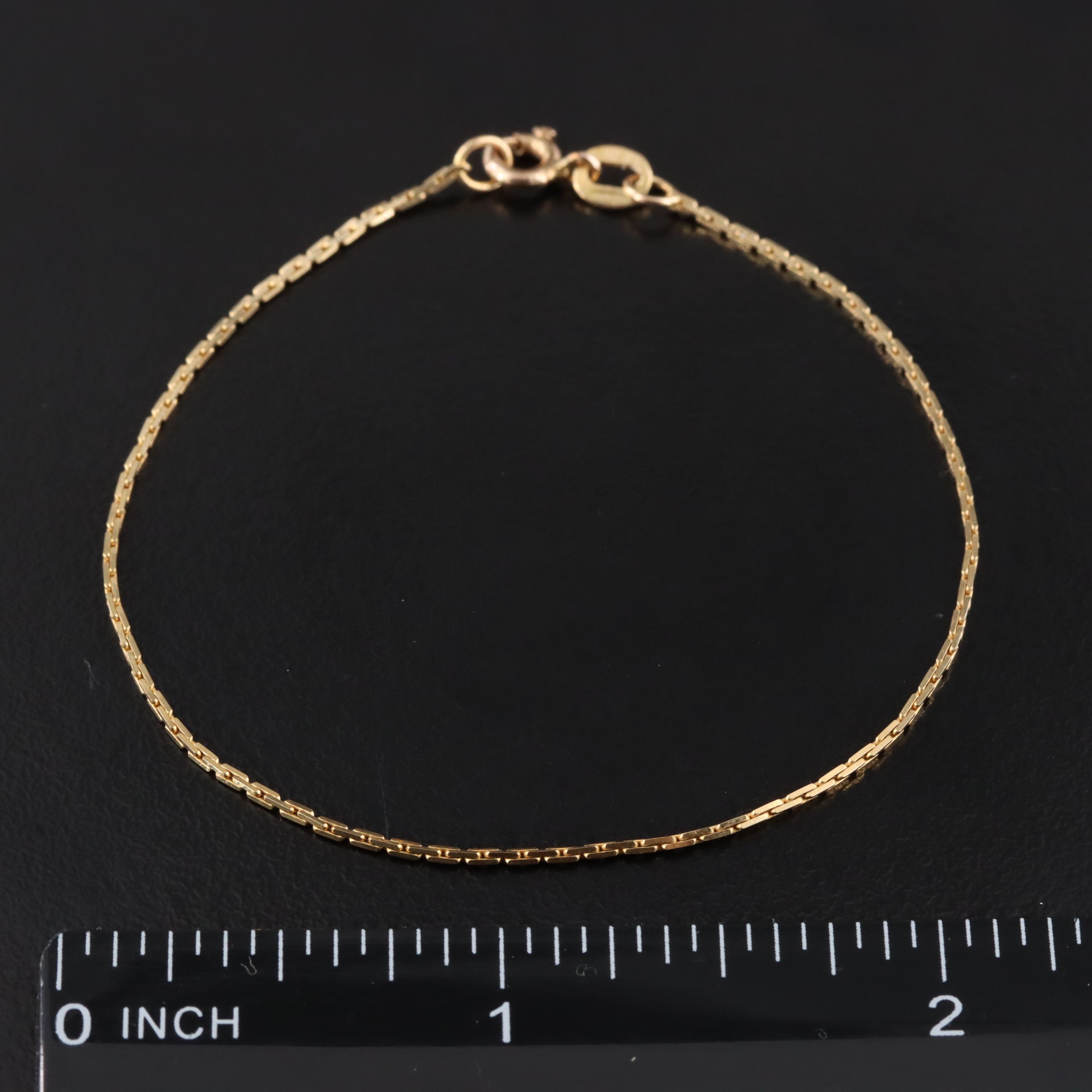 Italian 14K Cable Chain Bracelet