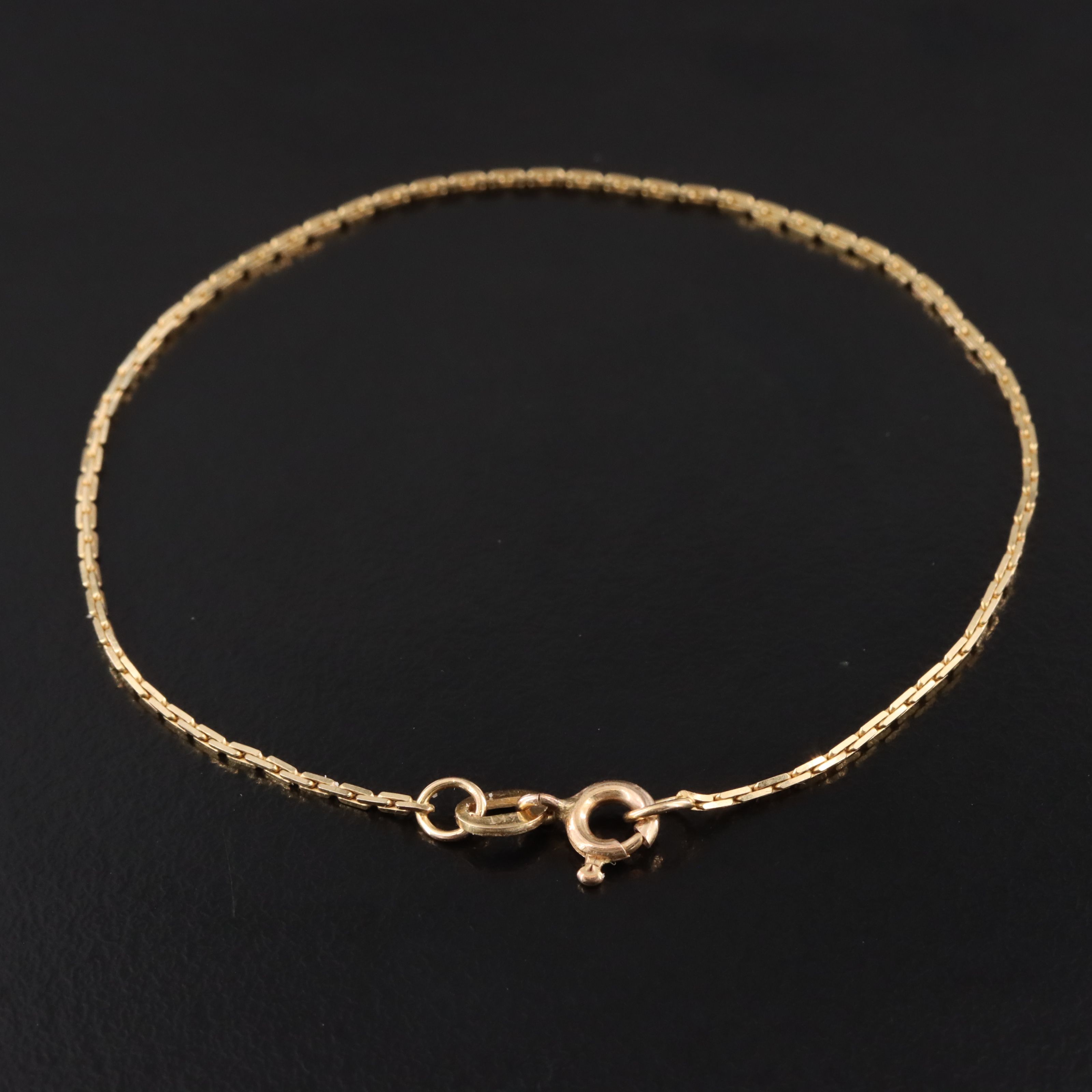 Italian 14K Cable Chain Bracelet
