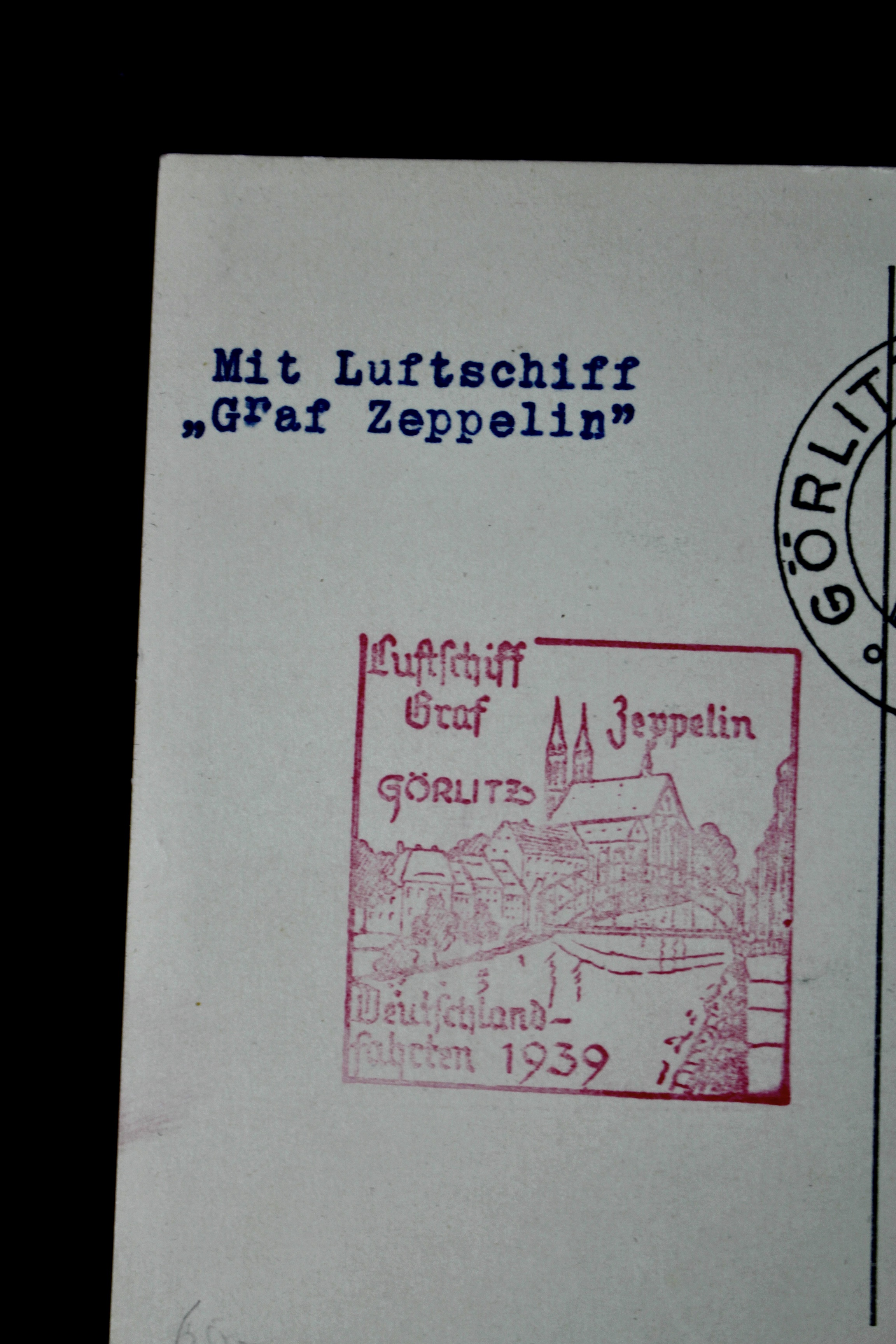 1939 Graf Zeppelin German Postcard