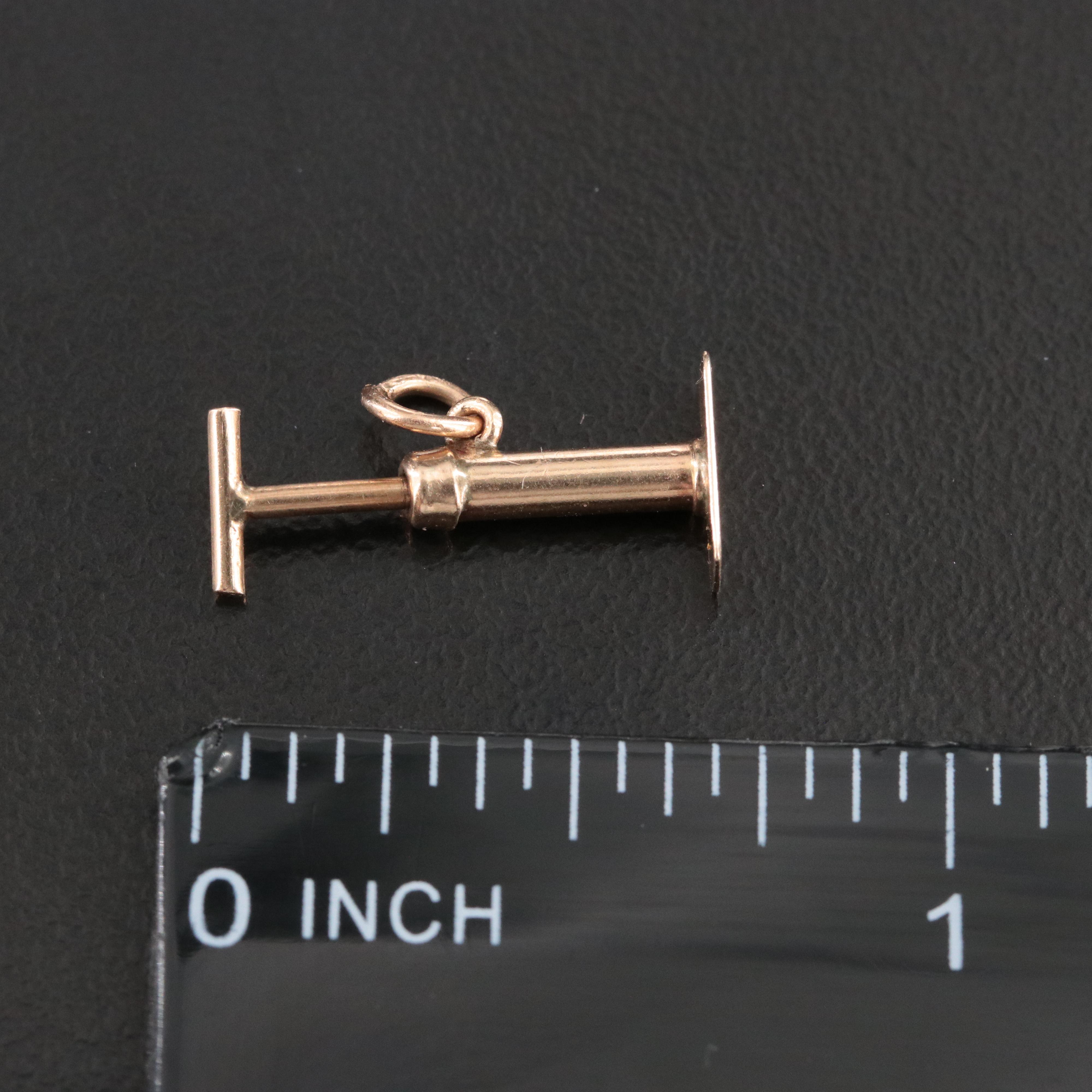 10K Bike Pump Charm Pendant