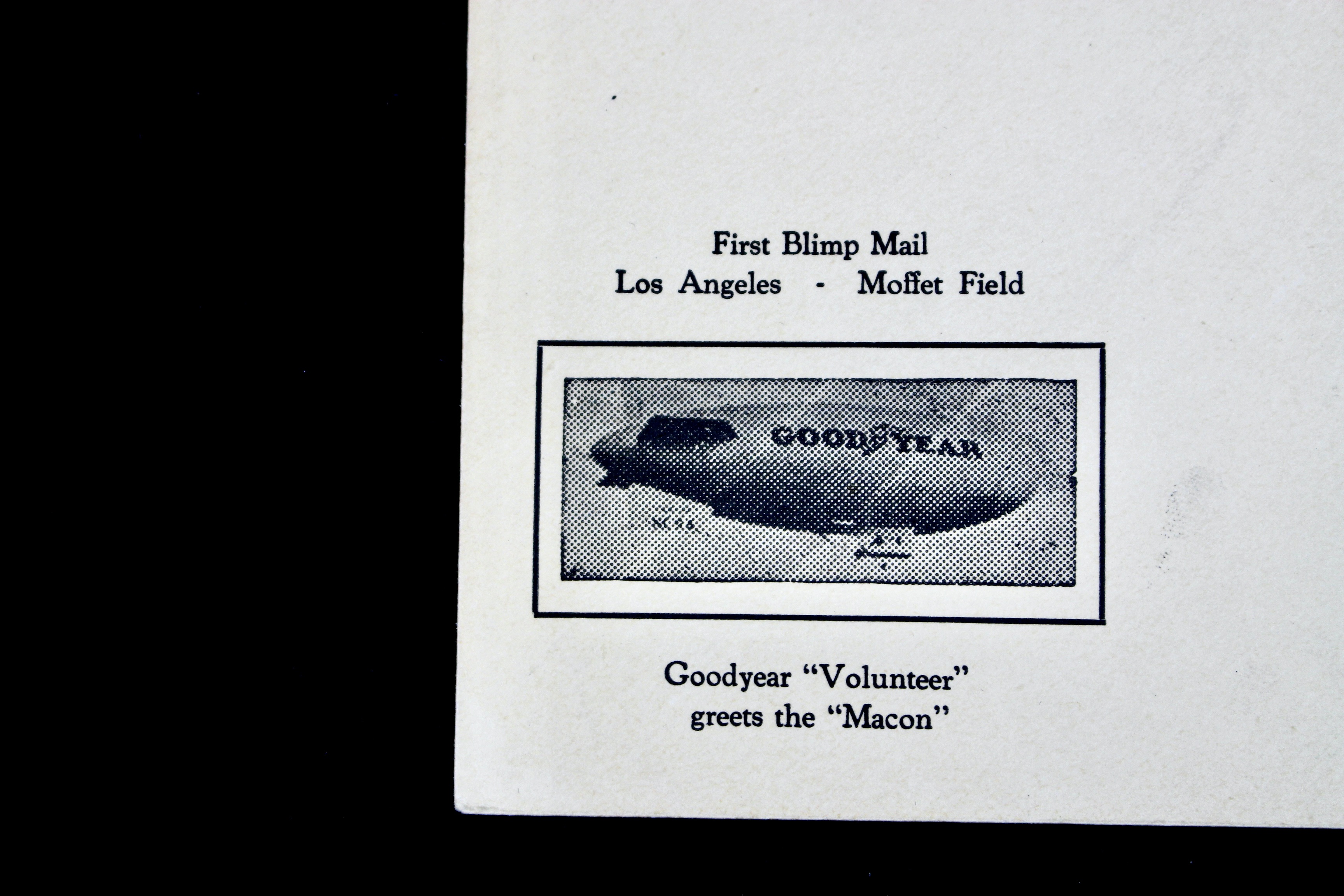 1933 Graf Zeppelin Postal Cover, Moffett Field, Los Angeles