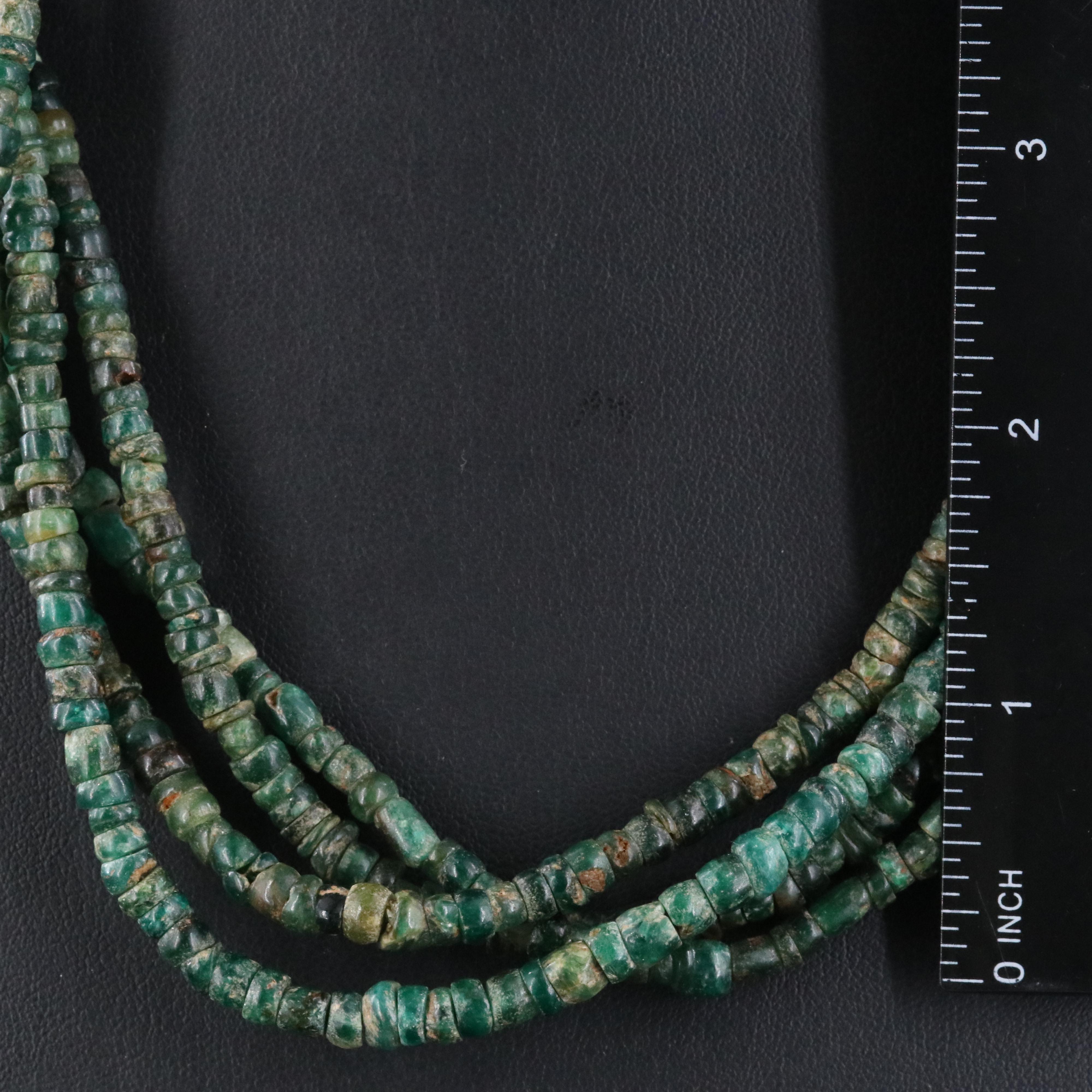 Rope Length Emerald Bead Necklace