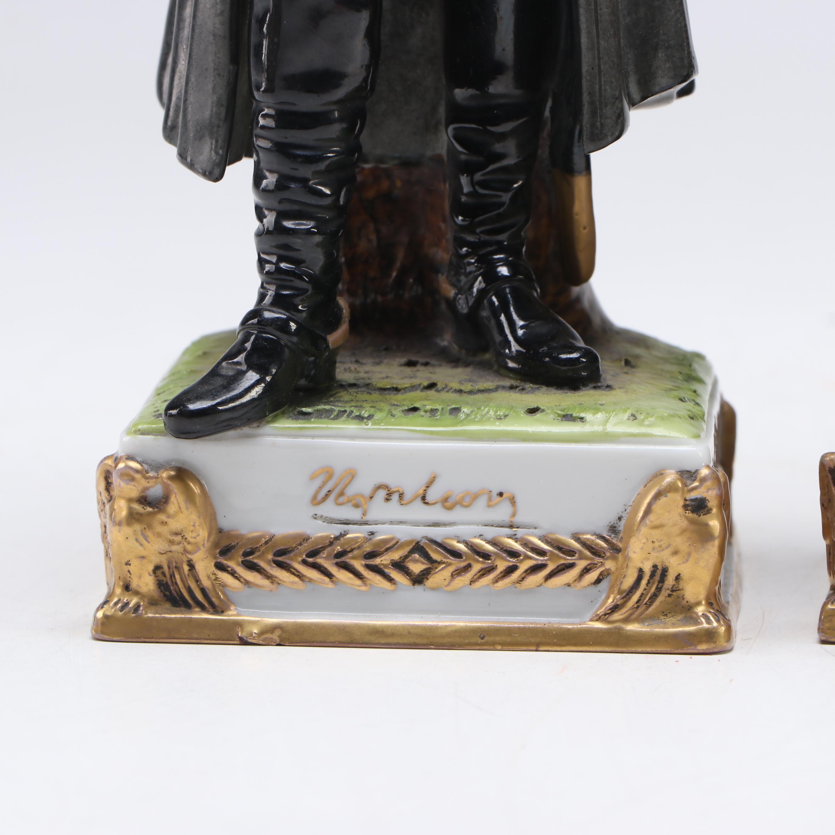 Scheibe-Alsbach Napoleon and Murat Porcelain Figurines, 20th Century
