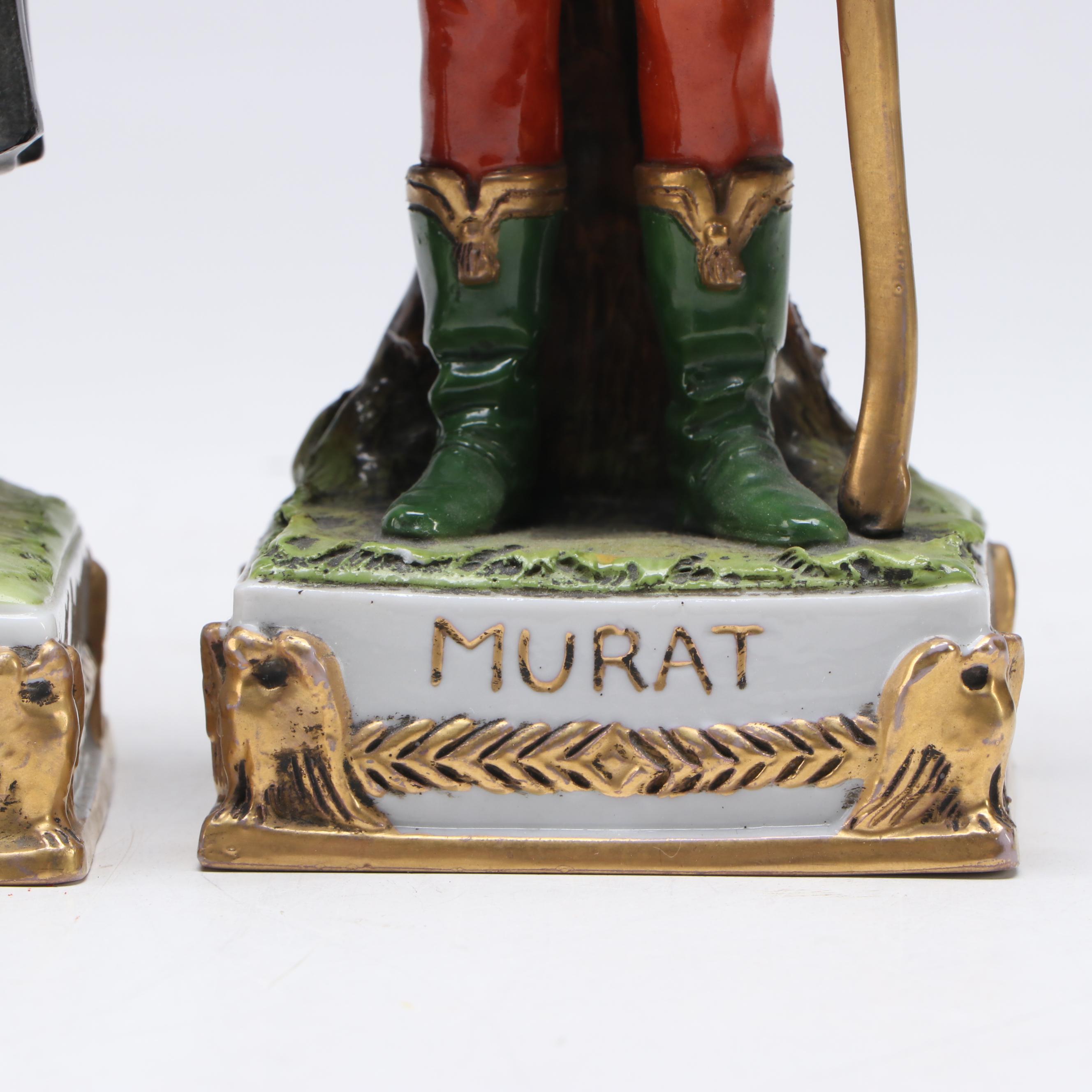Scheibe-Alsbach Napoleon and Murat Porcelain Figurines, 20th Century