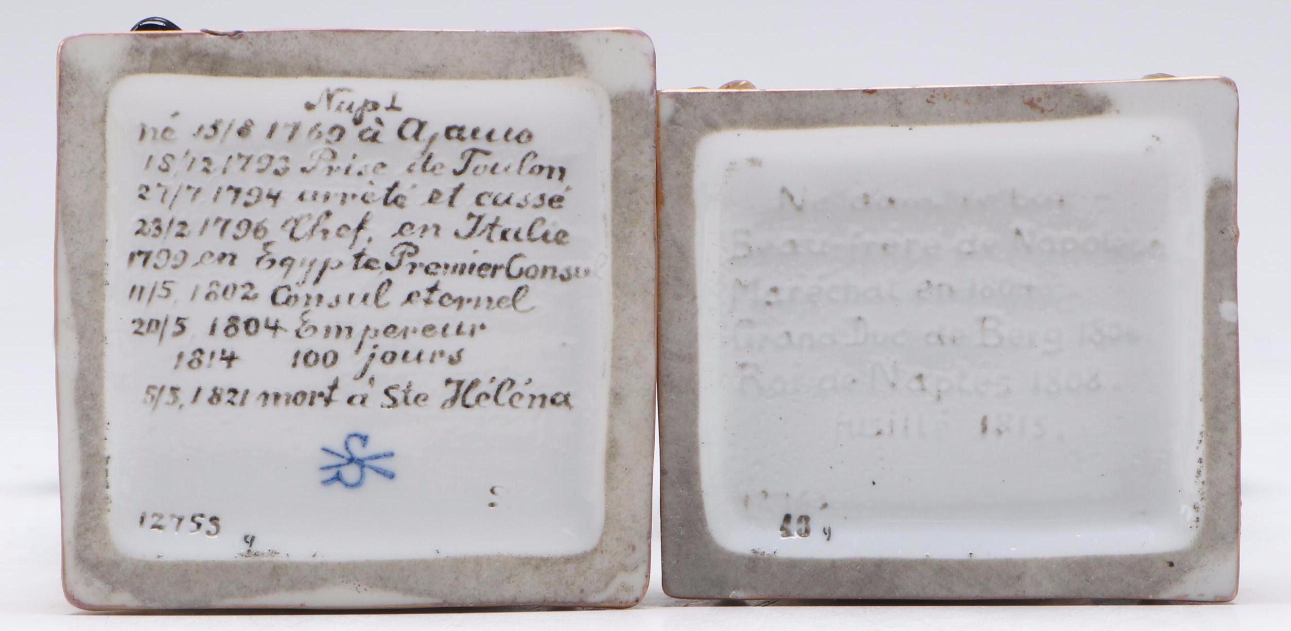 Scheibe-Alsbach Napoleon and Murat Porcelain Figurines, 20th Century