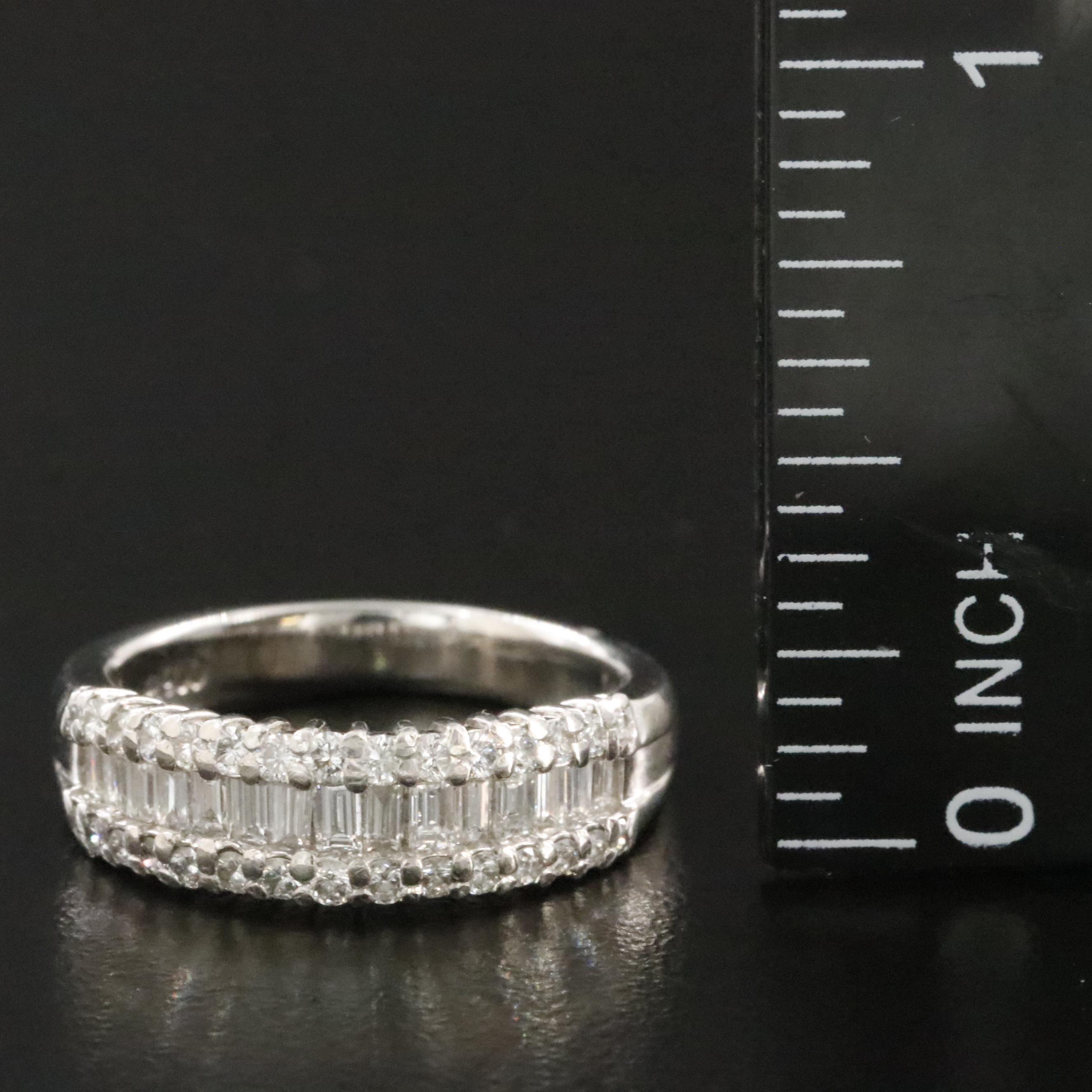 Platinum 0.81 CTW Diamond Ring