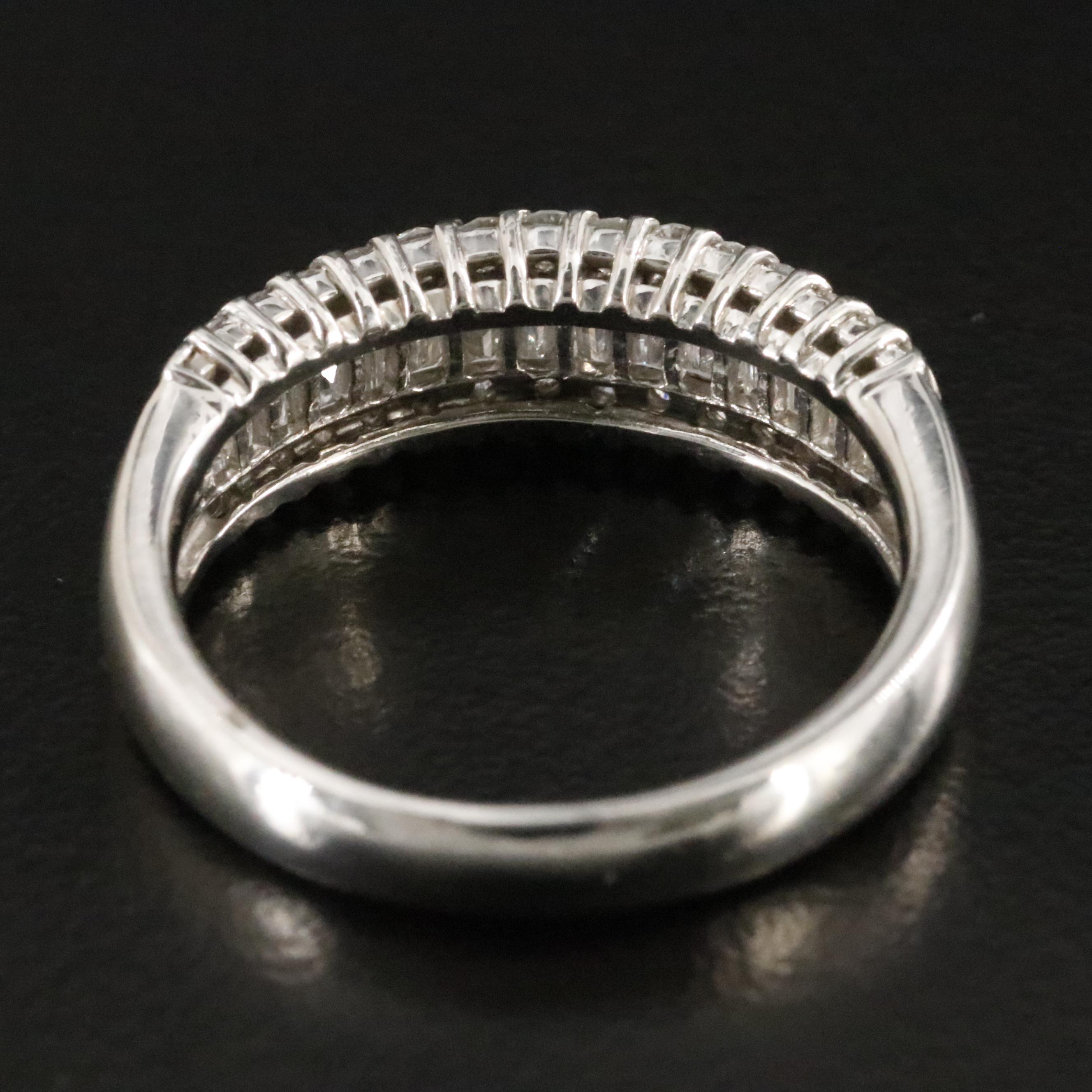 Platinum 0.81 CTW Diamond Ring
