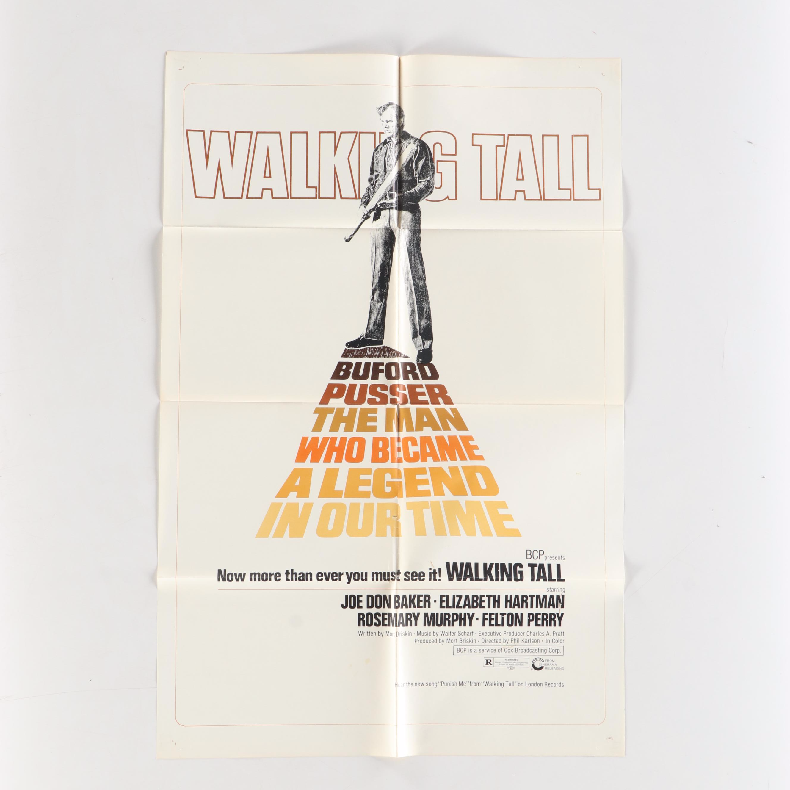 Bing Crosby Productions "Walking Tall" Movie Posters, 1970s