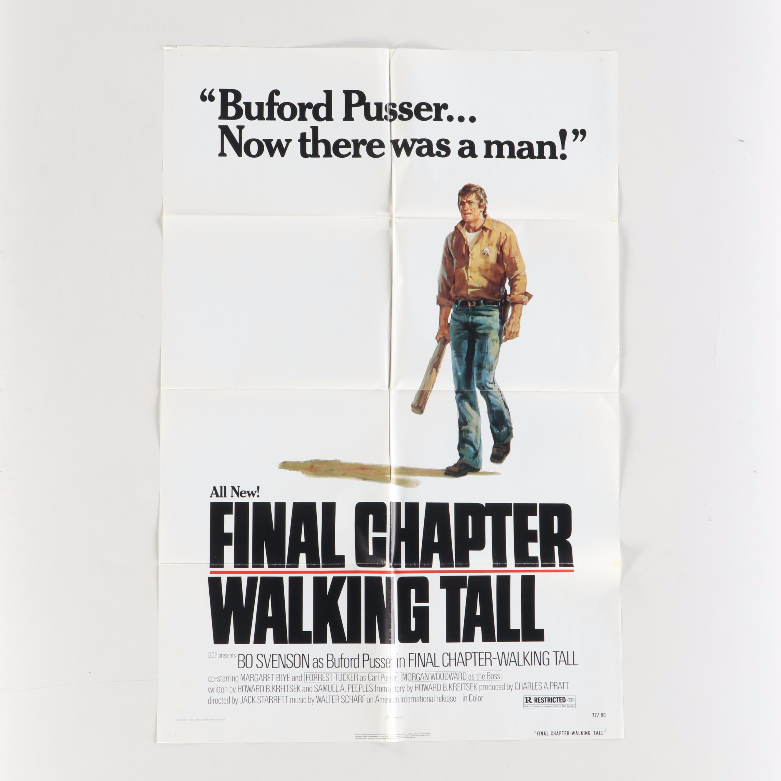 Bing Crosby Productions "Walking Tall" Movie Posters, 1970s