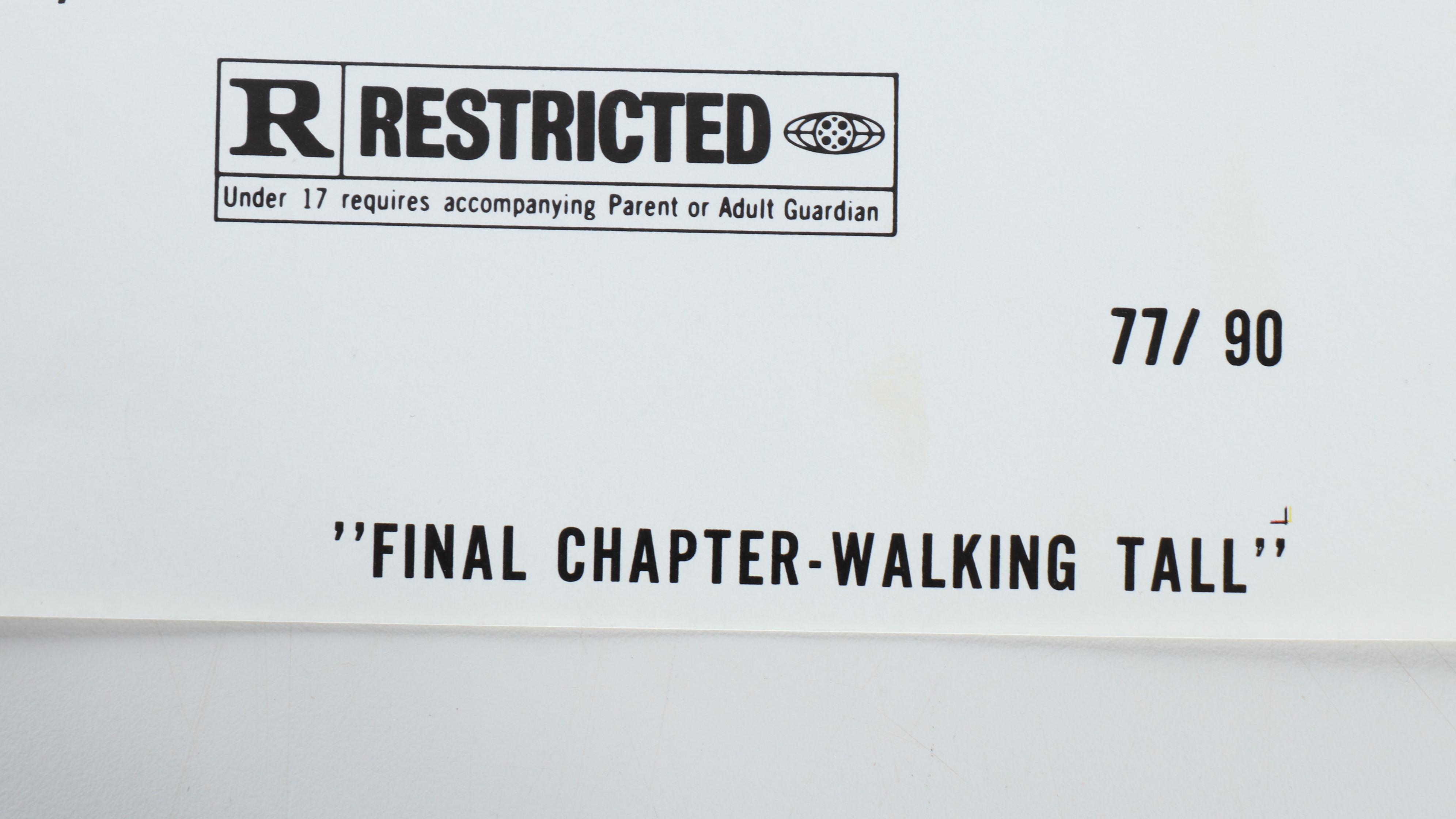 Bing Crosby Productions "Walking Tall" Movie Posters, 1970s