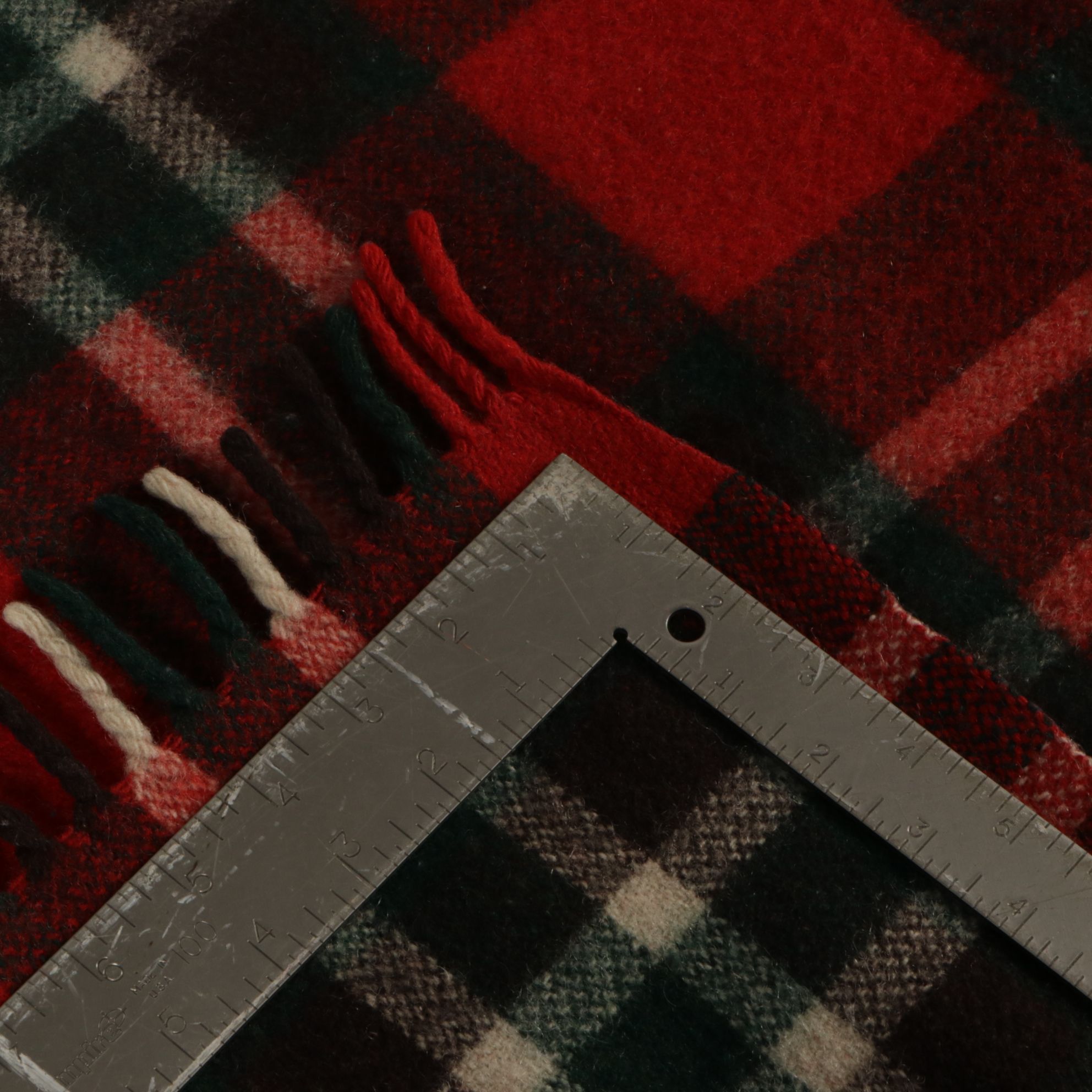 Ayers "Rough Rider" Flannel Wool Throw Blanket, Mid-20th Century