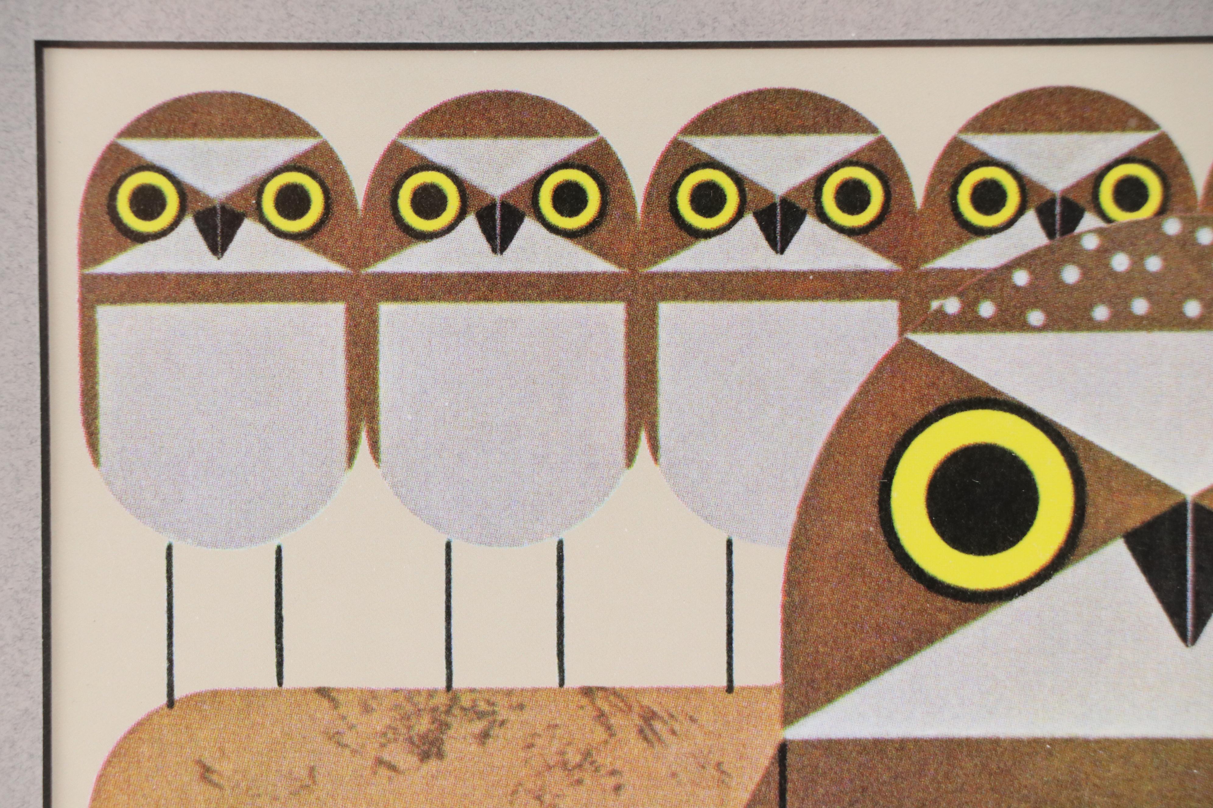 Offset Lithograph After Charley Harper "Full House"