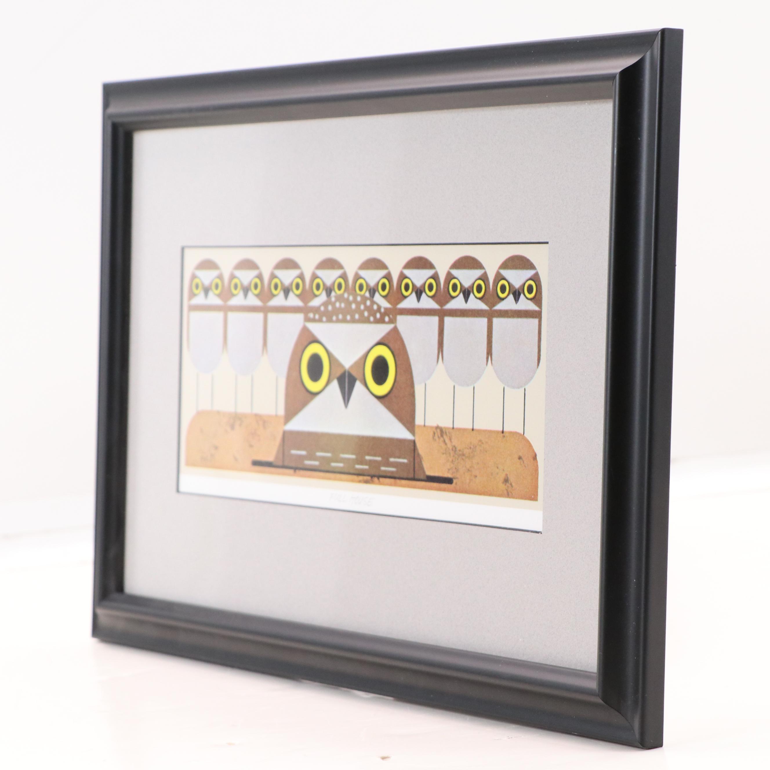 Offset Lithograph After Charley Harper "Full House"