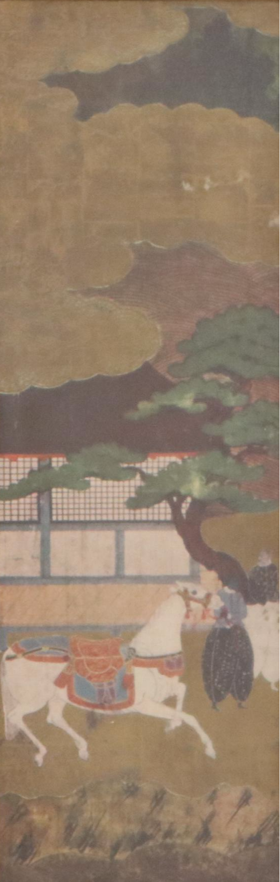 Japanese Collotype Panels After Painting "Arrival of a Portuguese Ship"