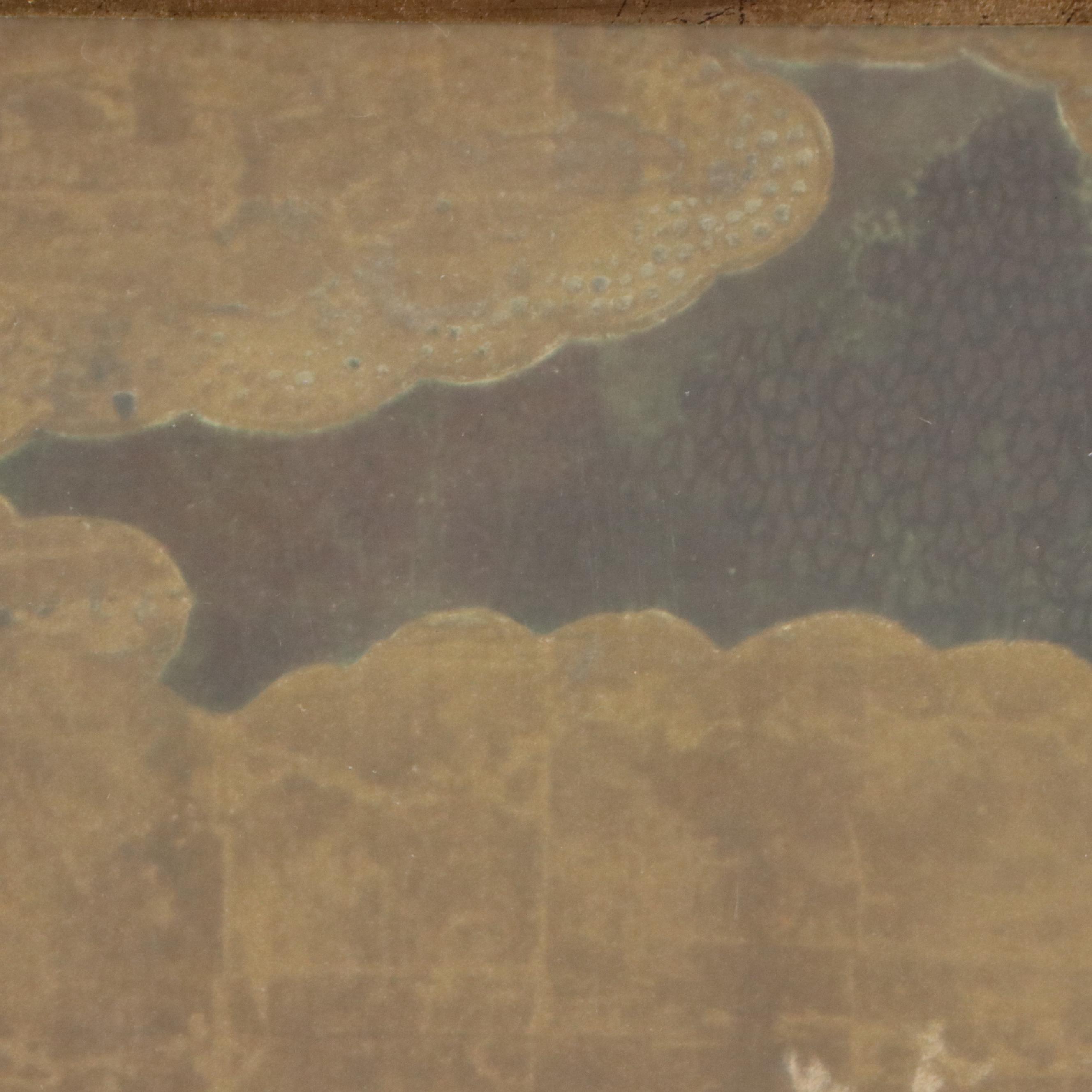 Japanese Collotype Panels After Painting "Arrival of a Portuguese Ship"