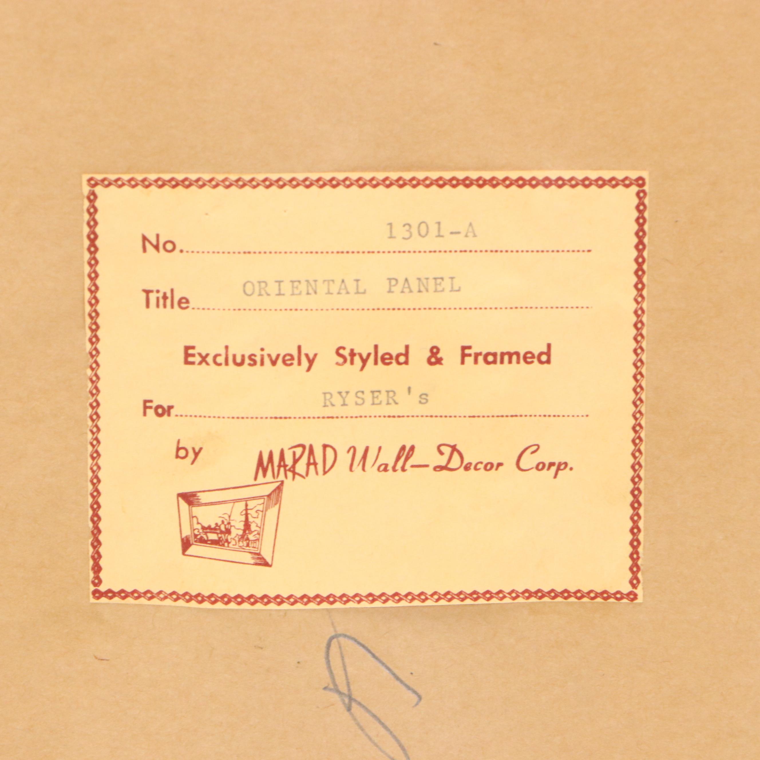 Japanese Collotype Panels After Painting "Arrival of a Portuguese Ship"