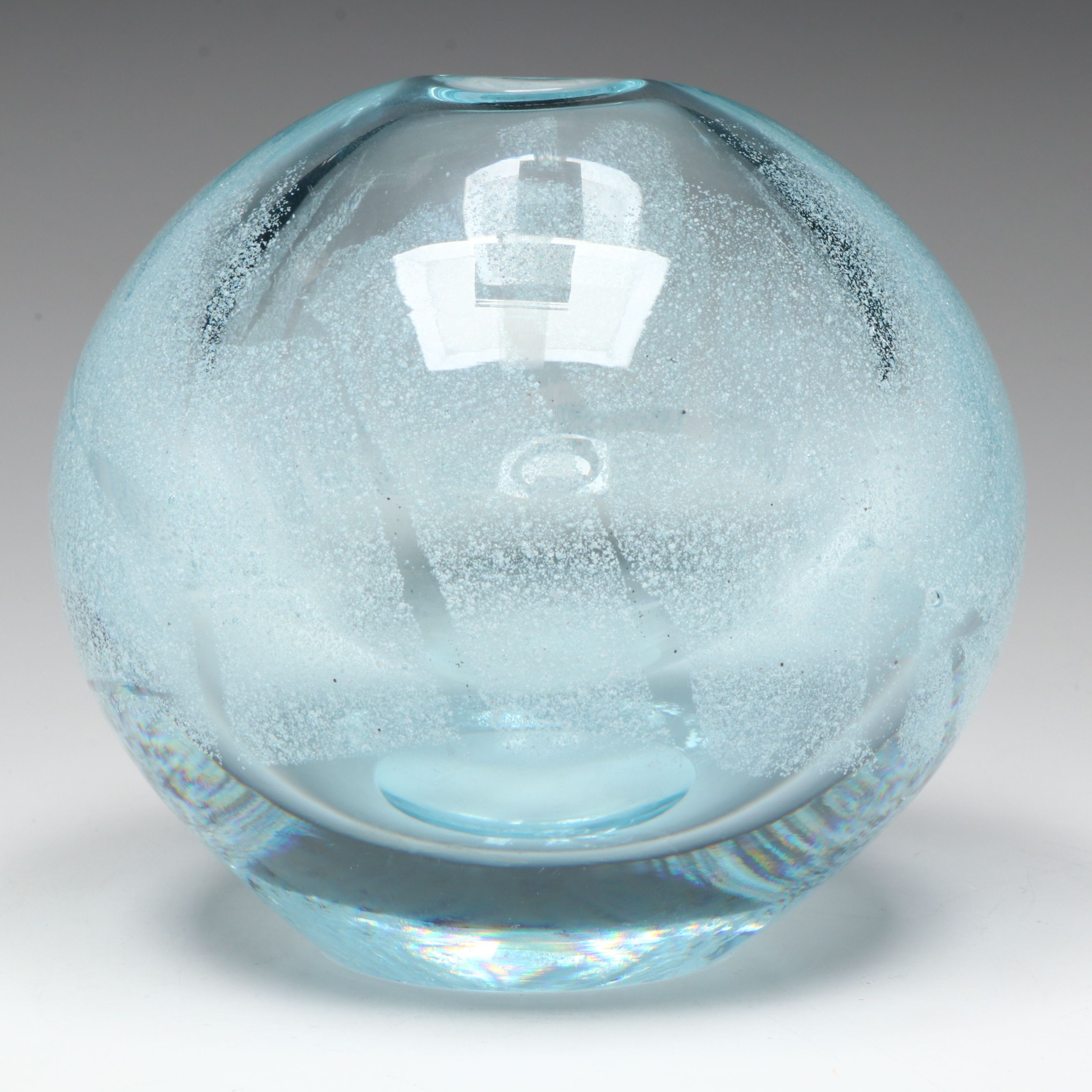 František Vízner Sphere and Flygsfors "Coquille" Swung Vase with More Art Glass