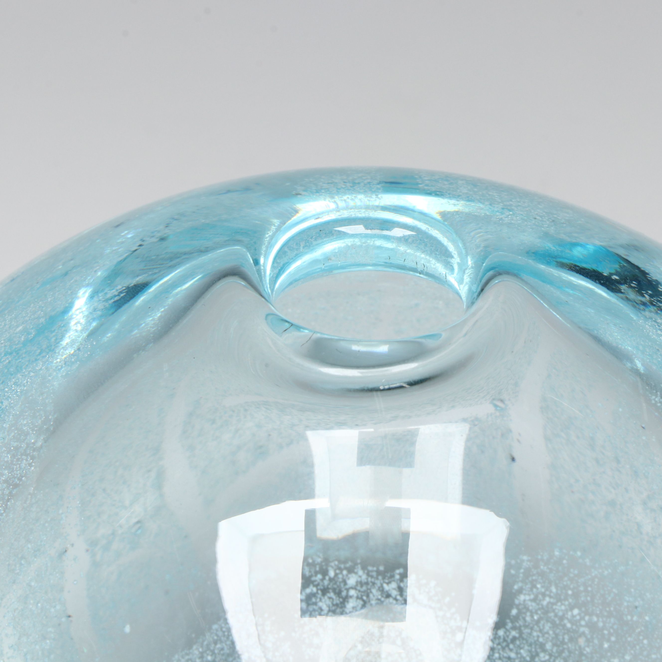 František Vízner Sphere and Flygsfors "Coquille" Swung Vase with More Art Glass