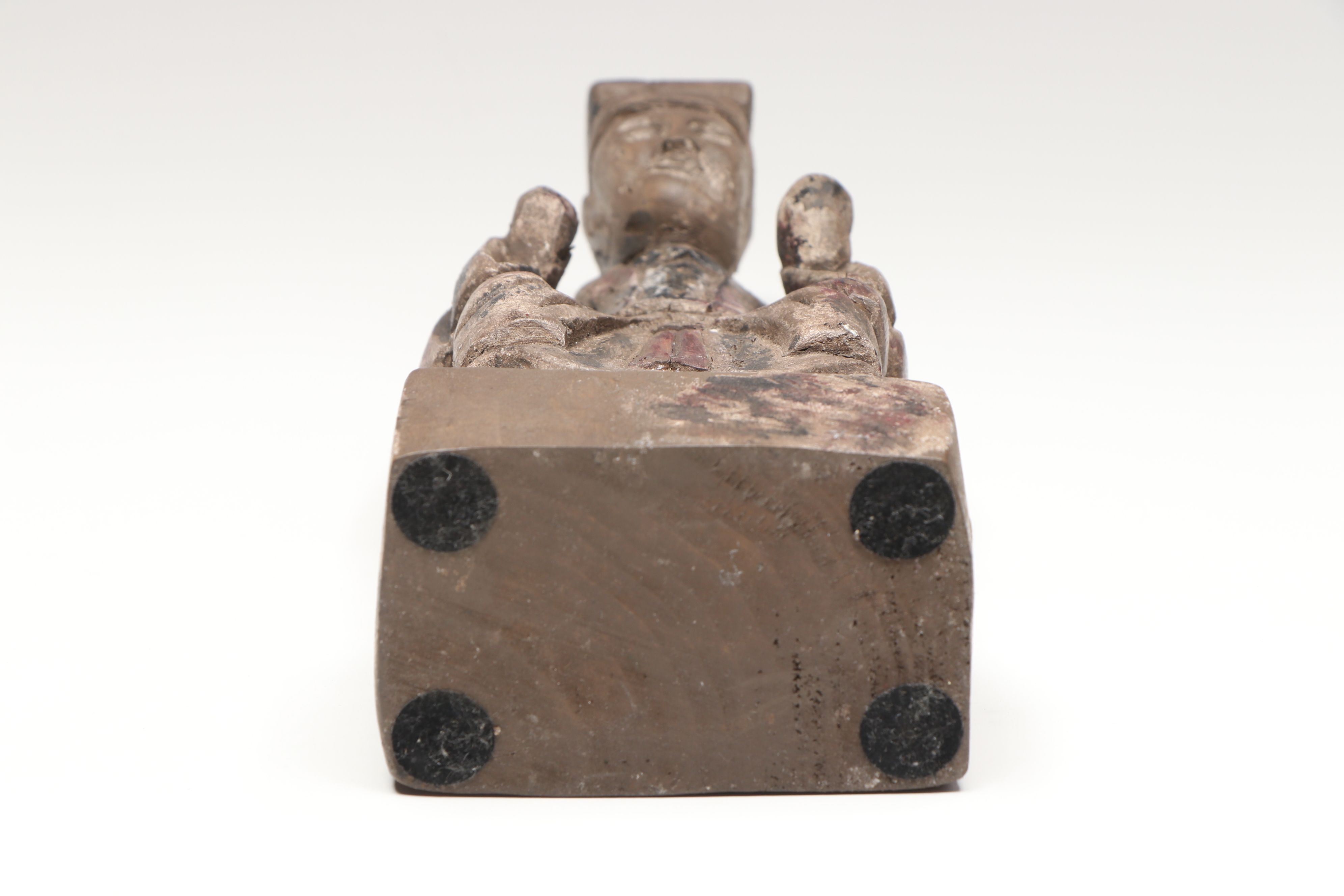 Qing Dynasty Carved Wood Figures