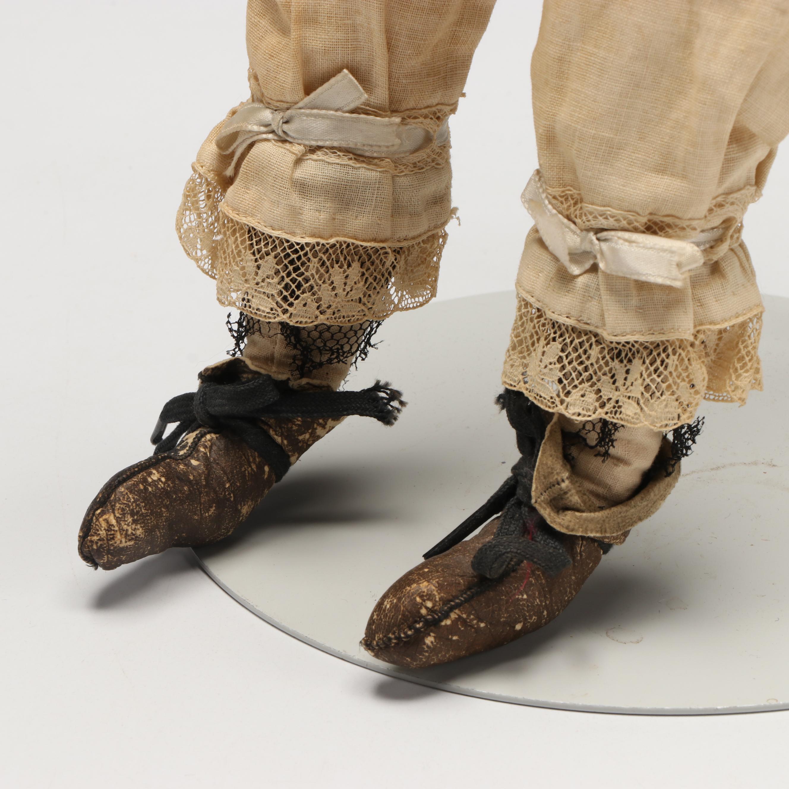 Minerva Painted Tin Doll with Cloth Body, Late 19th/ Early Century