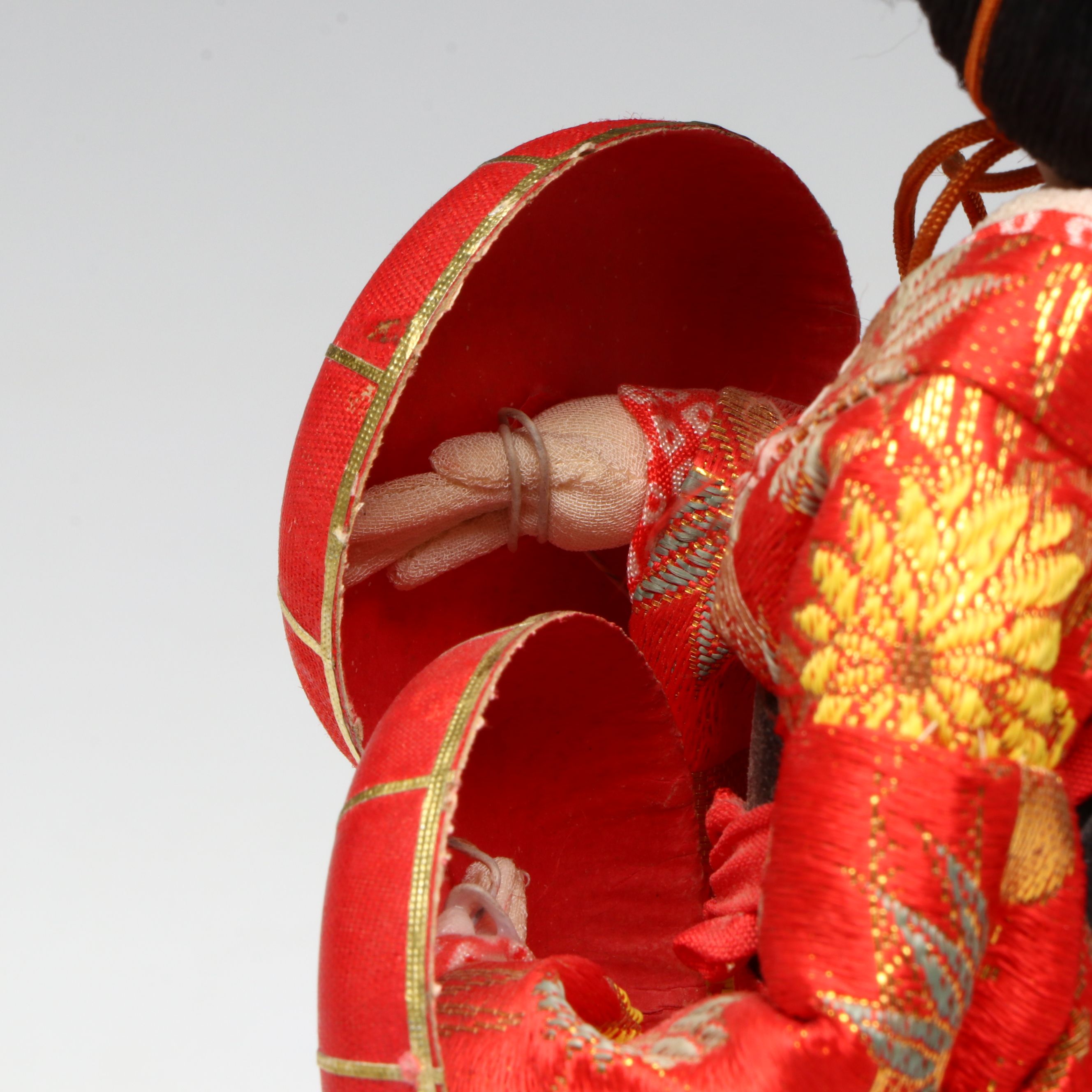 Japanese "Ningyō" Traditional Hat Dancing Doll, Showa Period