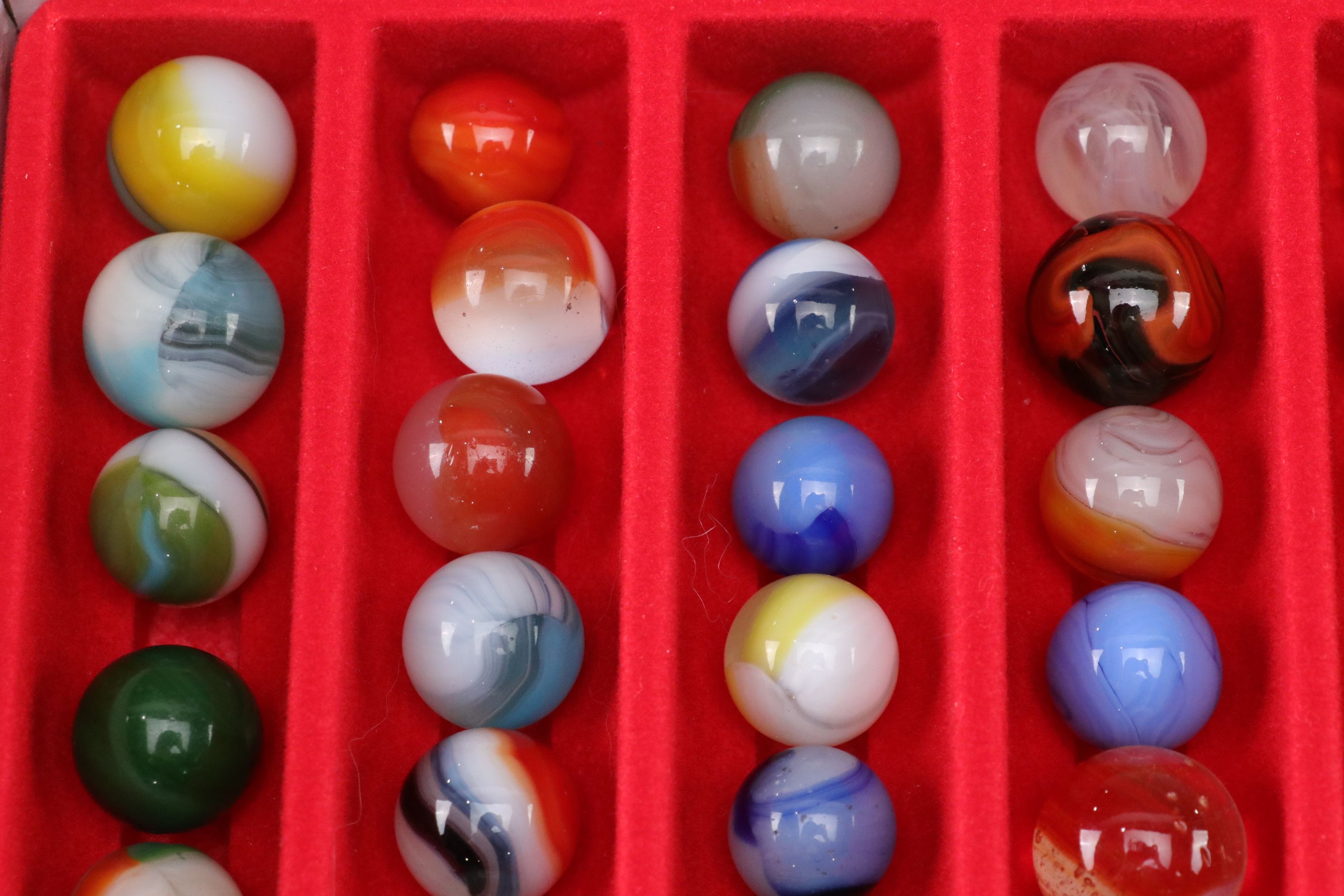 Uranium Glass, Vitro Agate, Spiral & Other Marble Collections