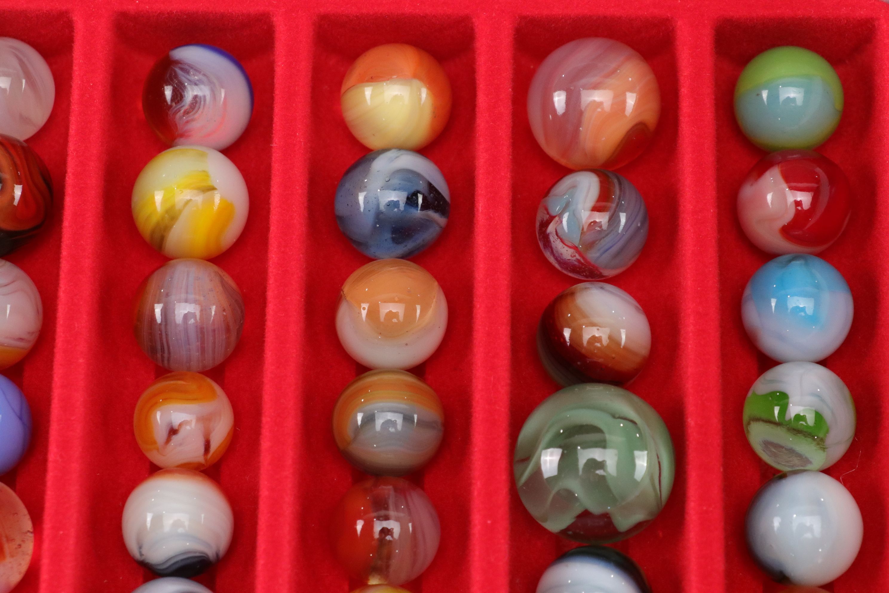 Uranium Glass, Vitro Agate, Spiral & Other Marble Collections