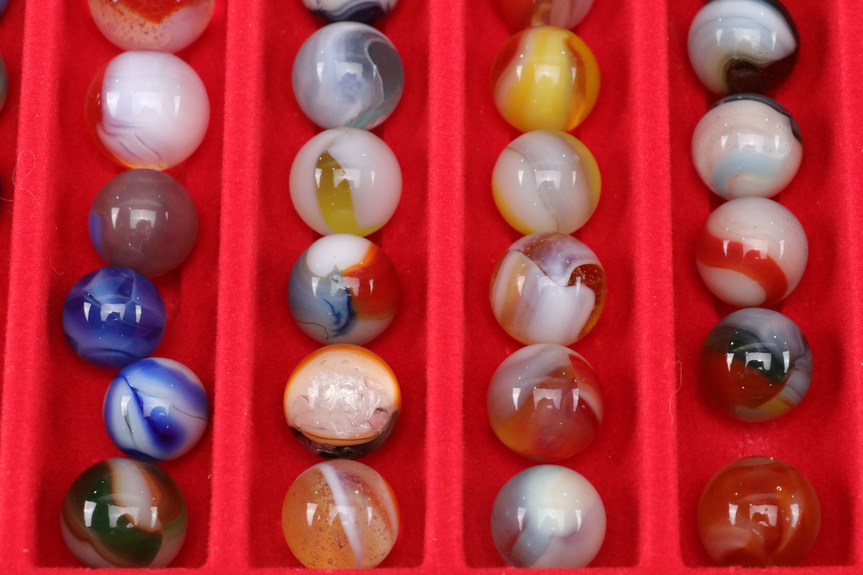 Uranium Glass, Vitro Agate, Spiral & Other Marble Collections