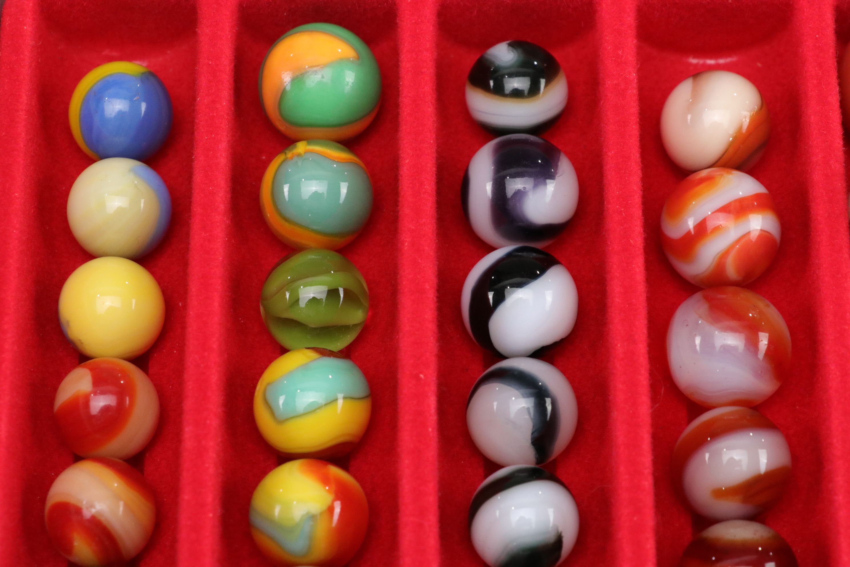 Uranium Glass, Vitro Agate, Spiral & Other Marble Collections