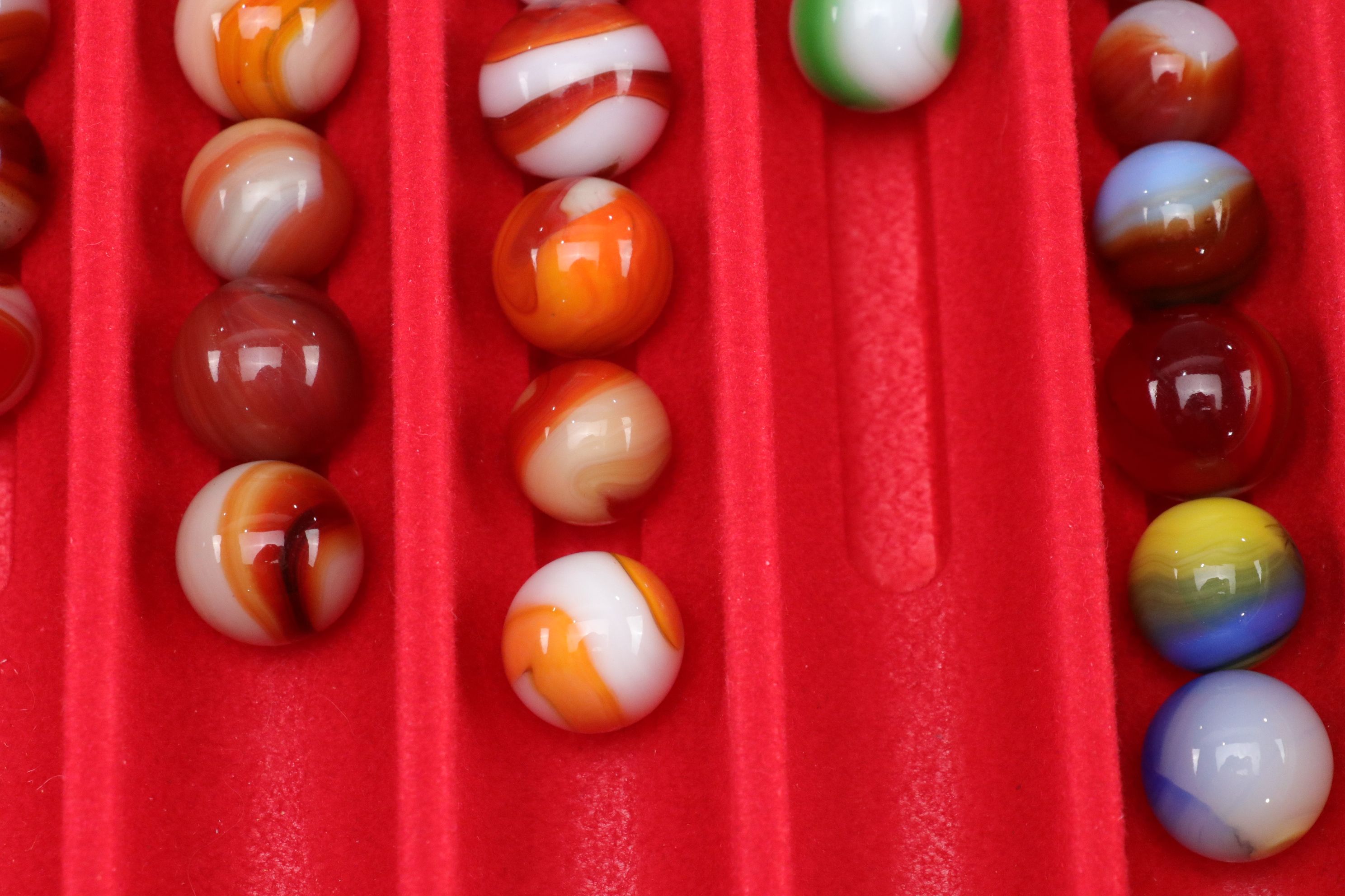 Uranium Glass, Vitro Agate, Spiral & Other Marble Collections