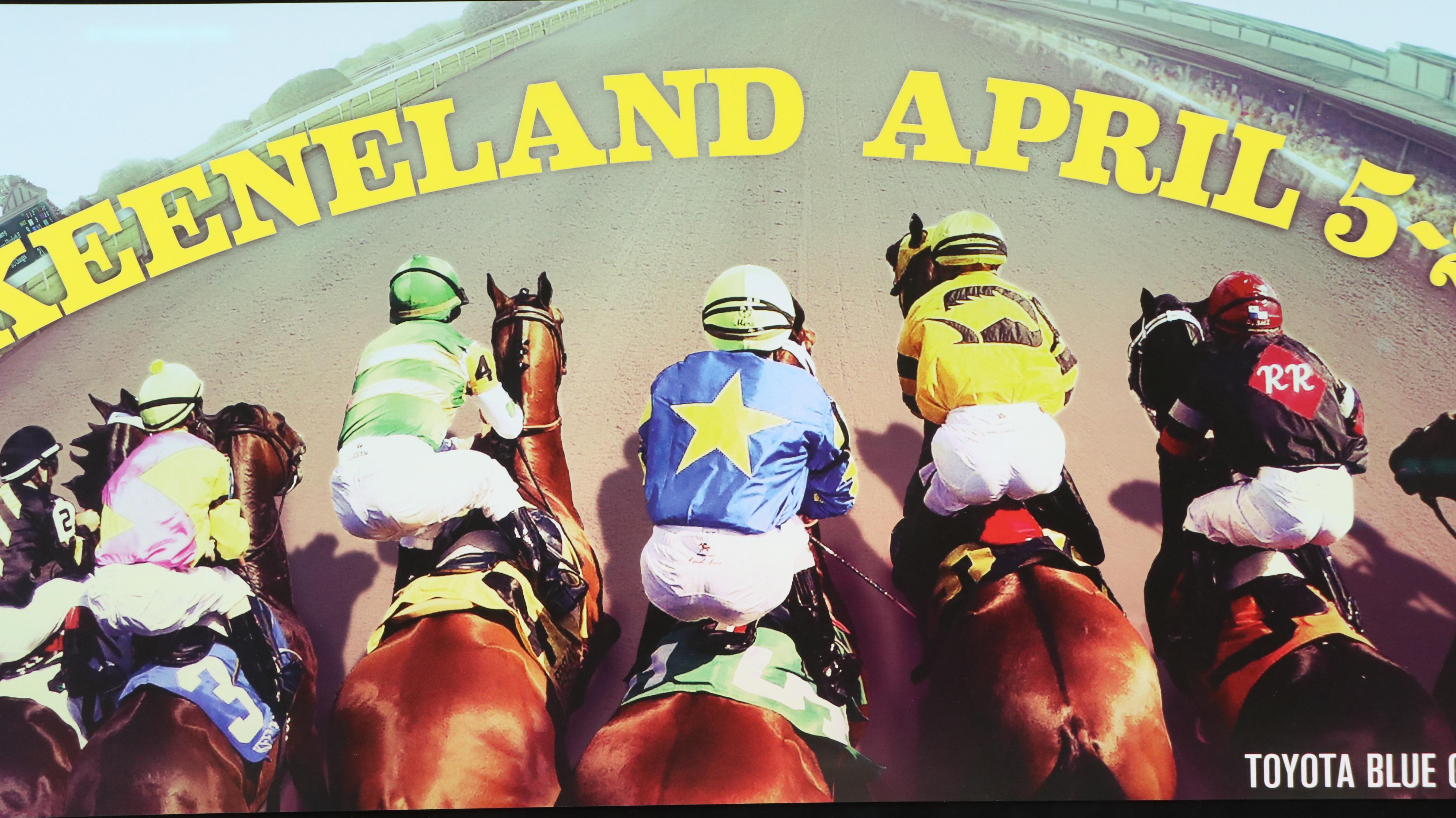 Keeneland Spring Meet Offset Lithograph Poster "Keeneland April 5-26"