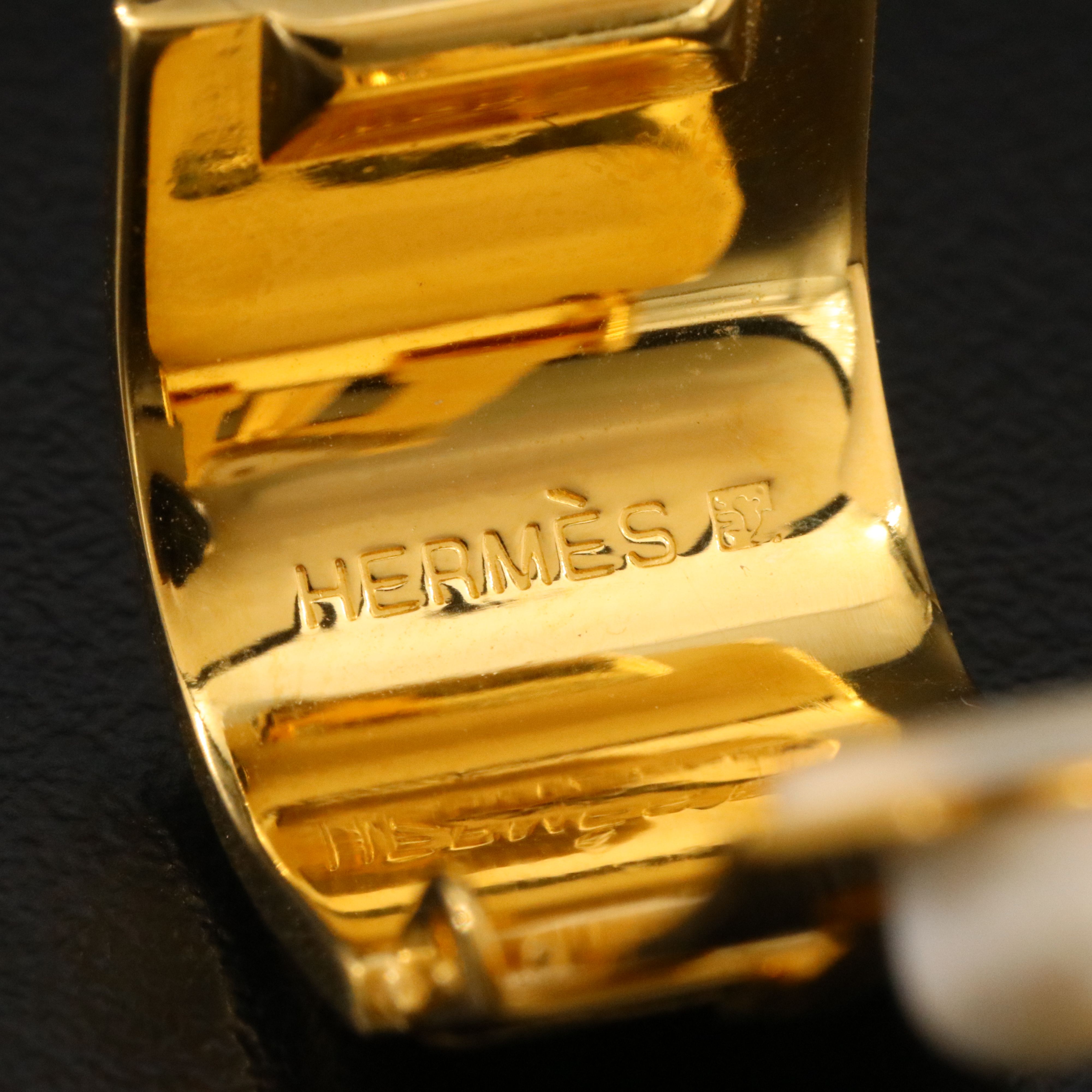 Hermès Feline Enamel Clip Earrings