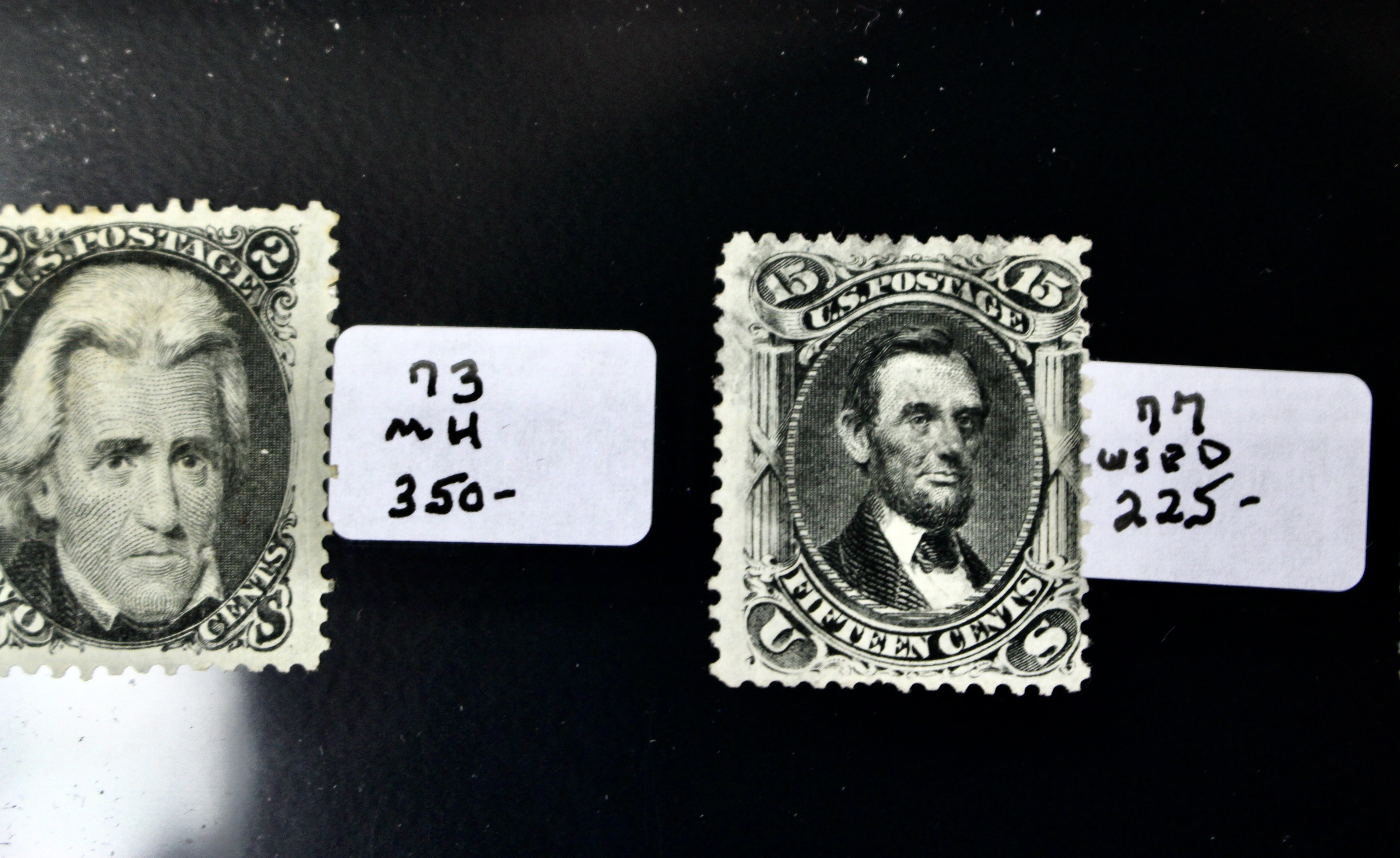 Three Early U.S. Postage Stamps