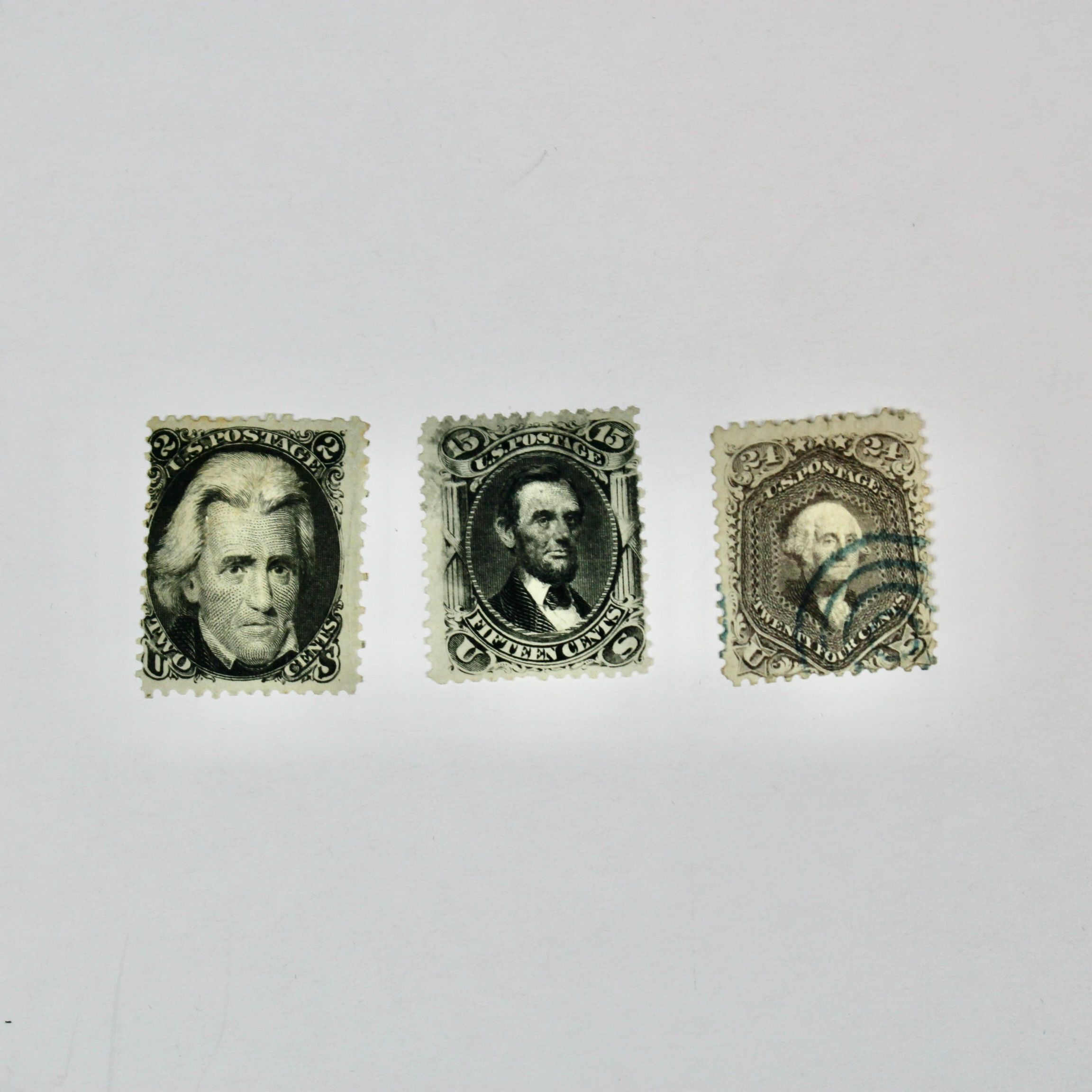 Three Early U.S. Postage Stamps